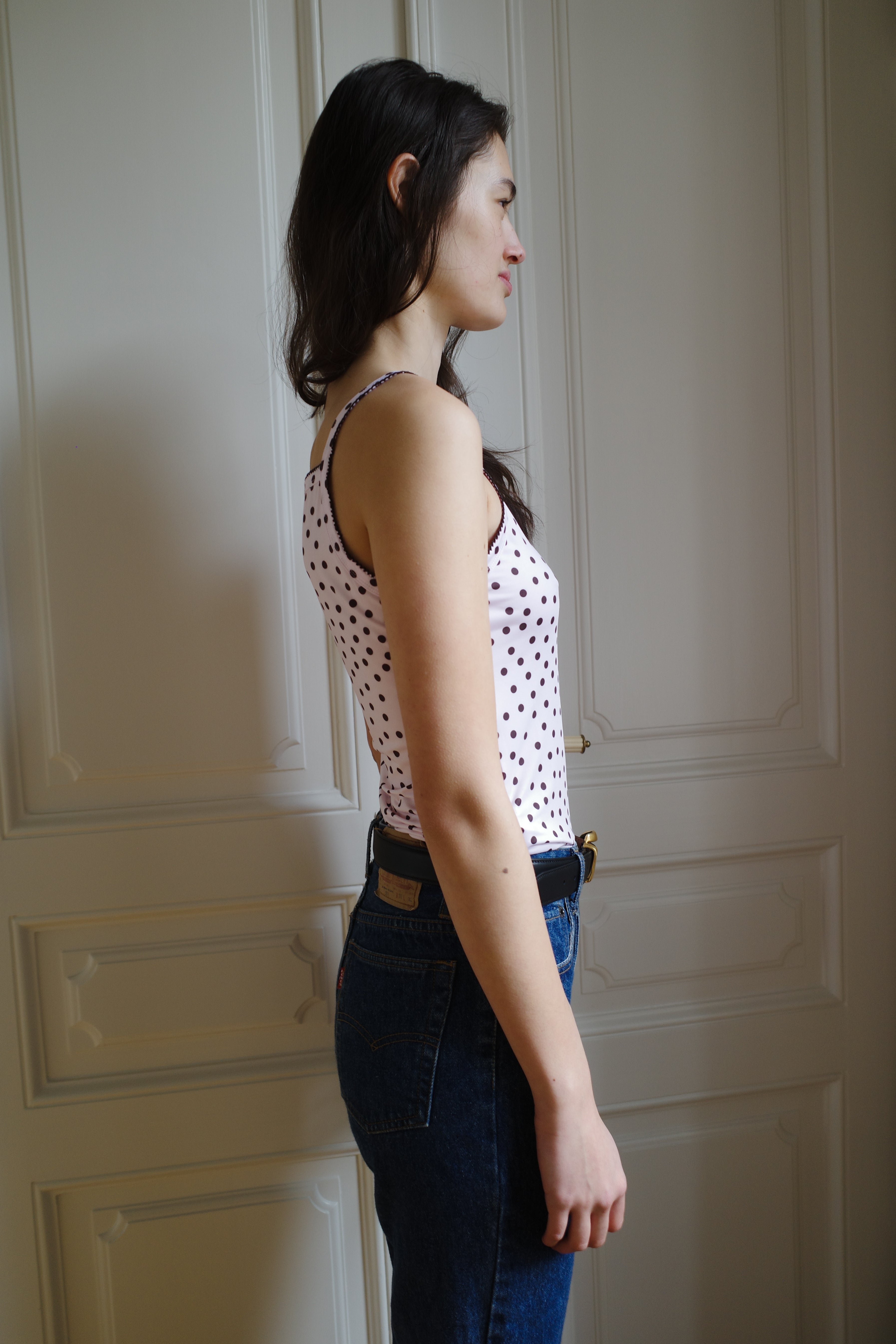 Tank Top Jersey Pink Dots