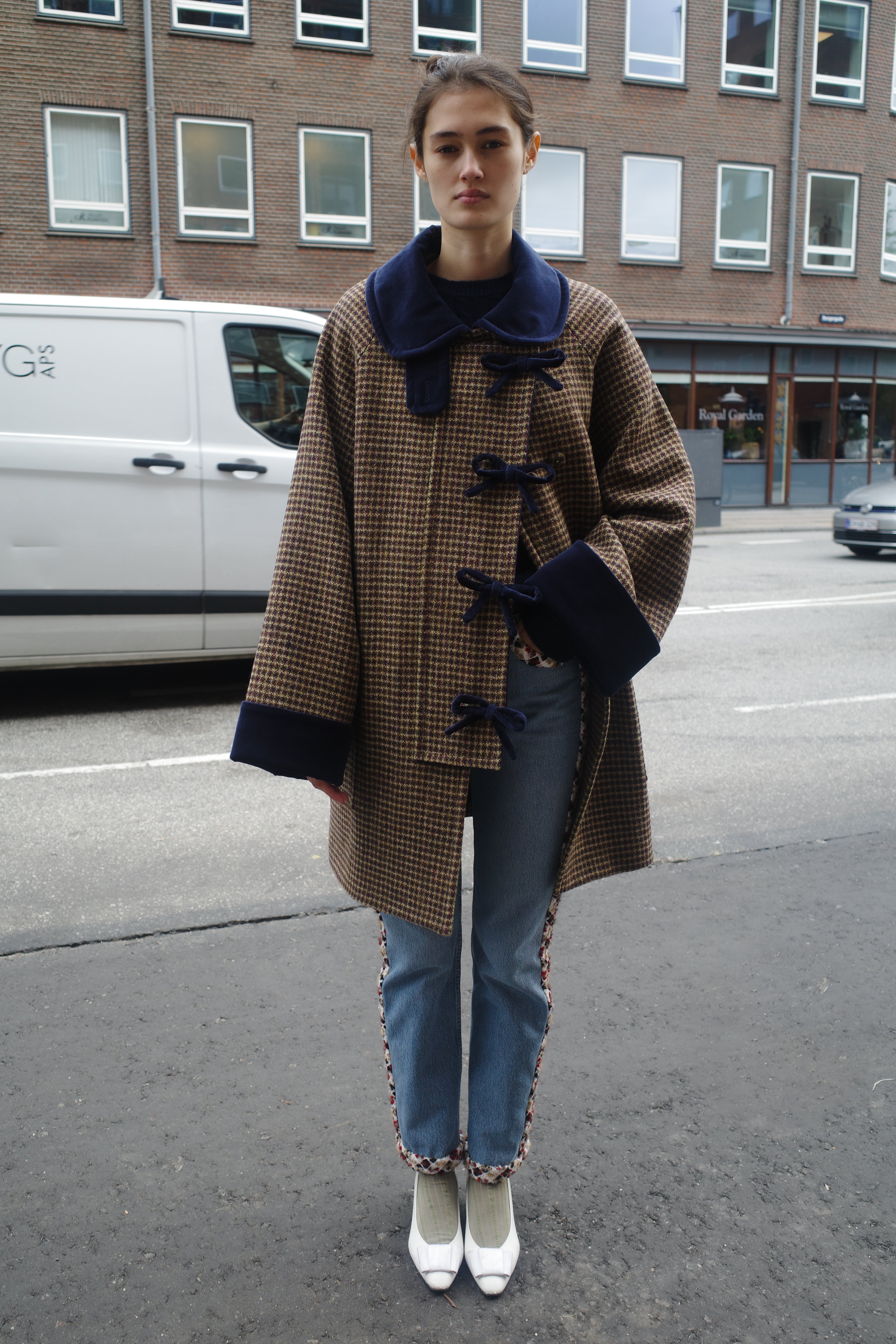 Thea Coat - Purple Harris Tweed Purple