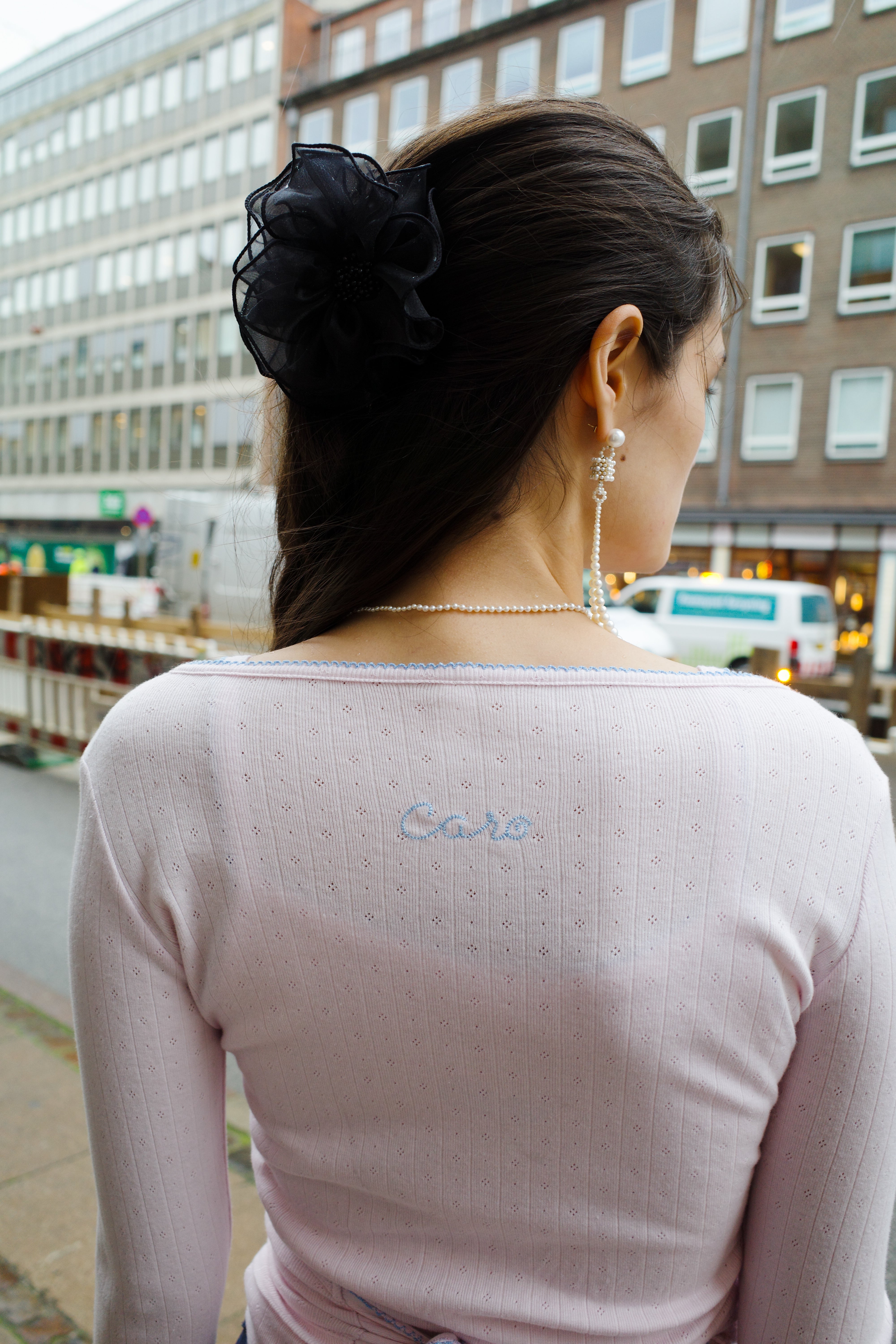 Caro Wrap Top - Pale Pink