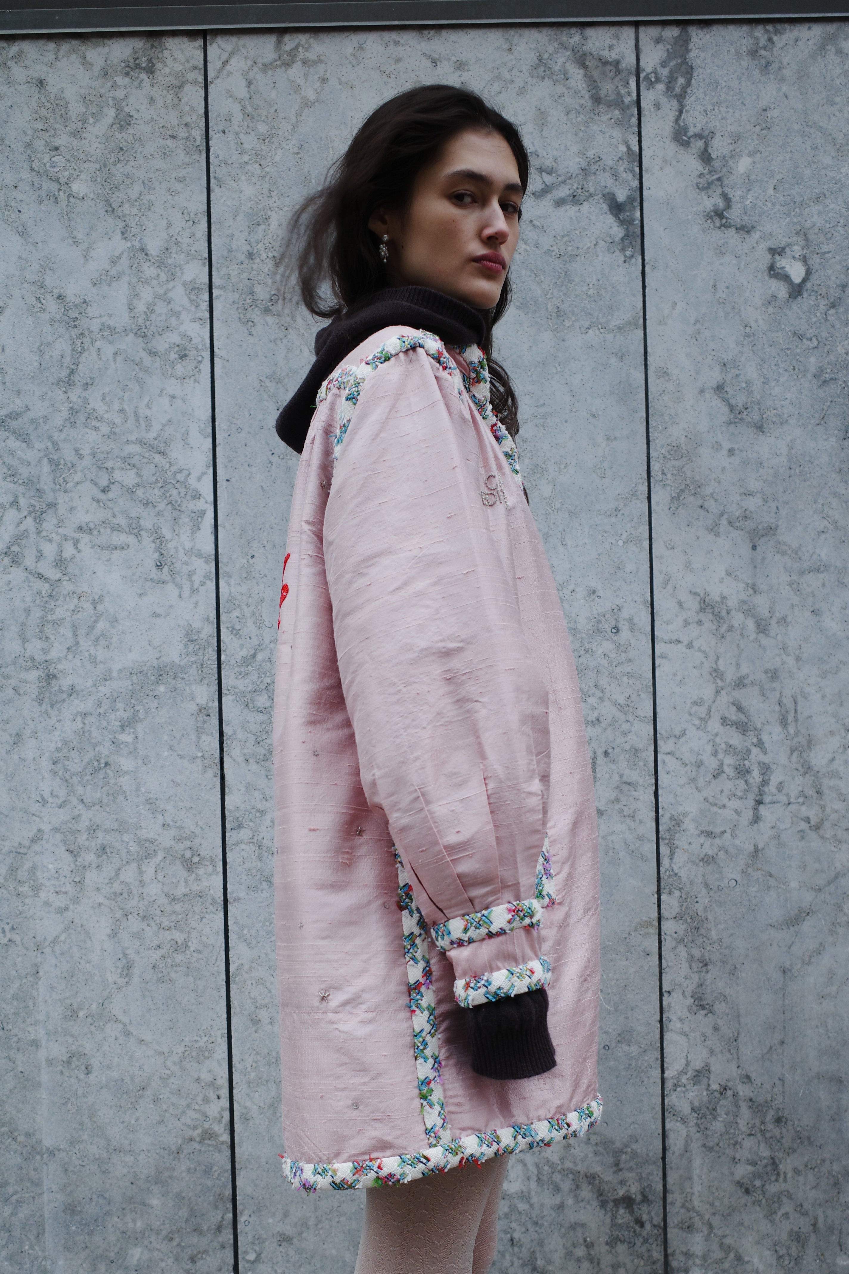 GAIA COAT SILK PINK / CHANEL