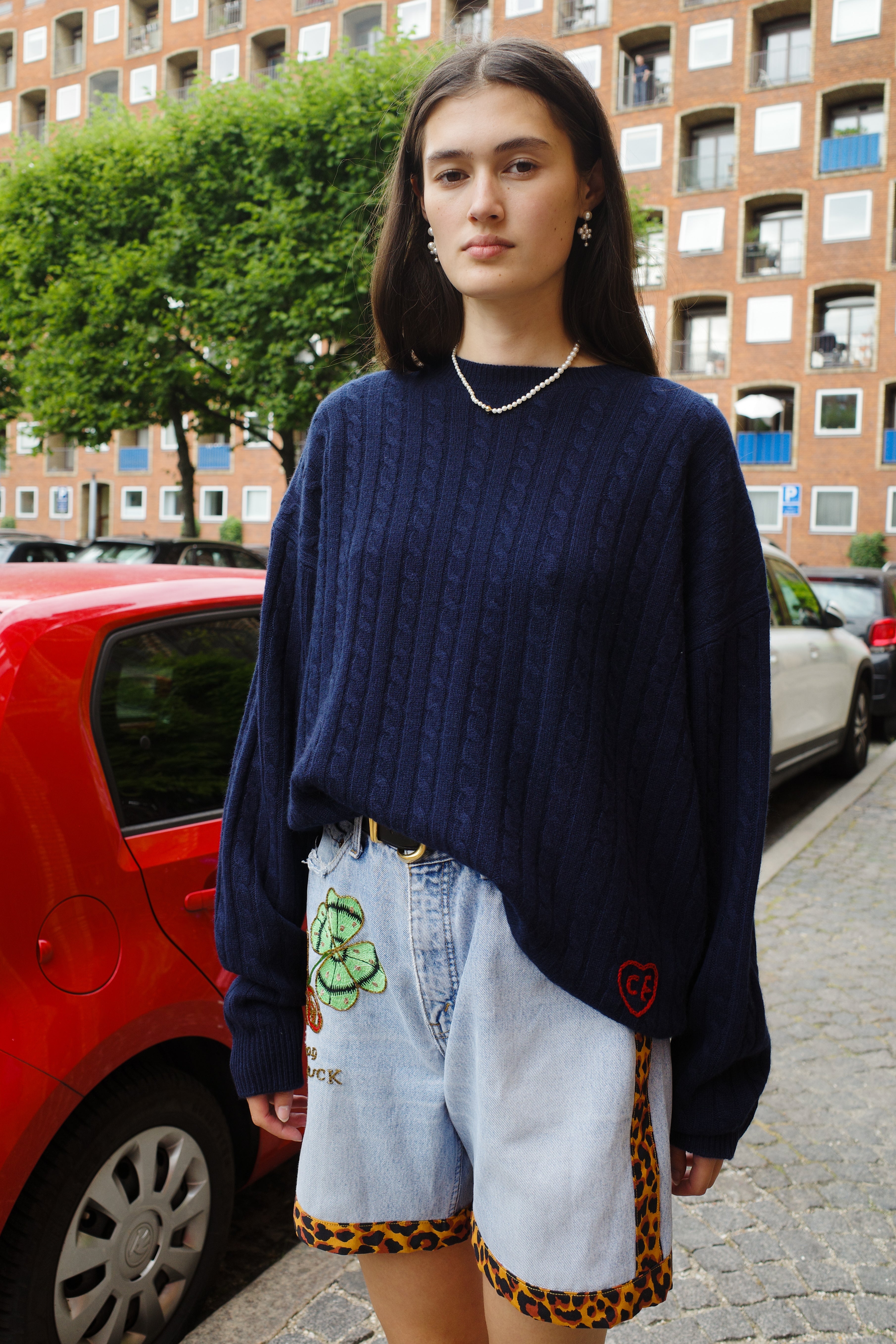 Kimberly Cable Jumper Cashmere Navy
