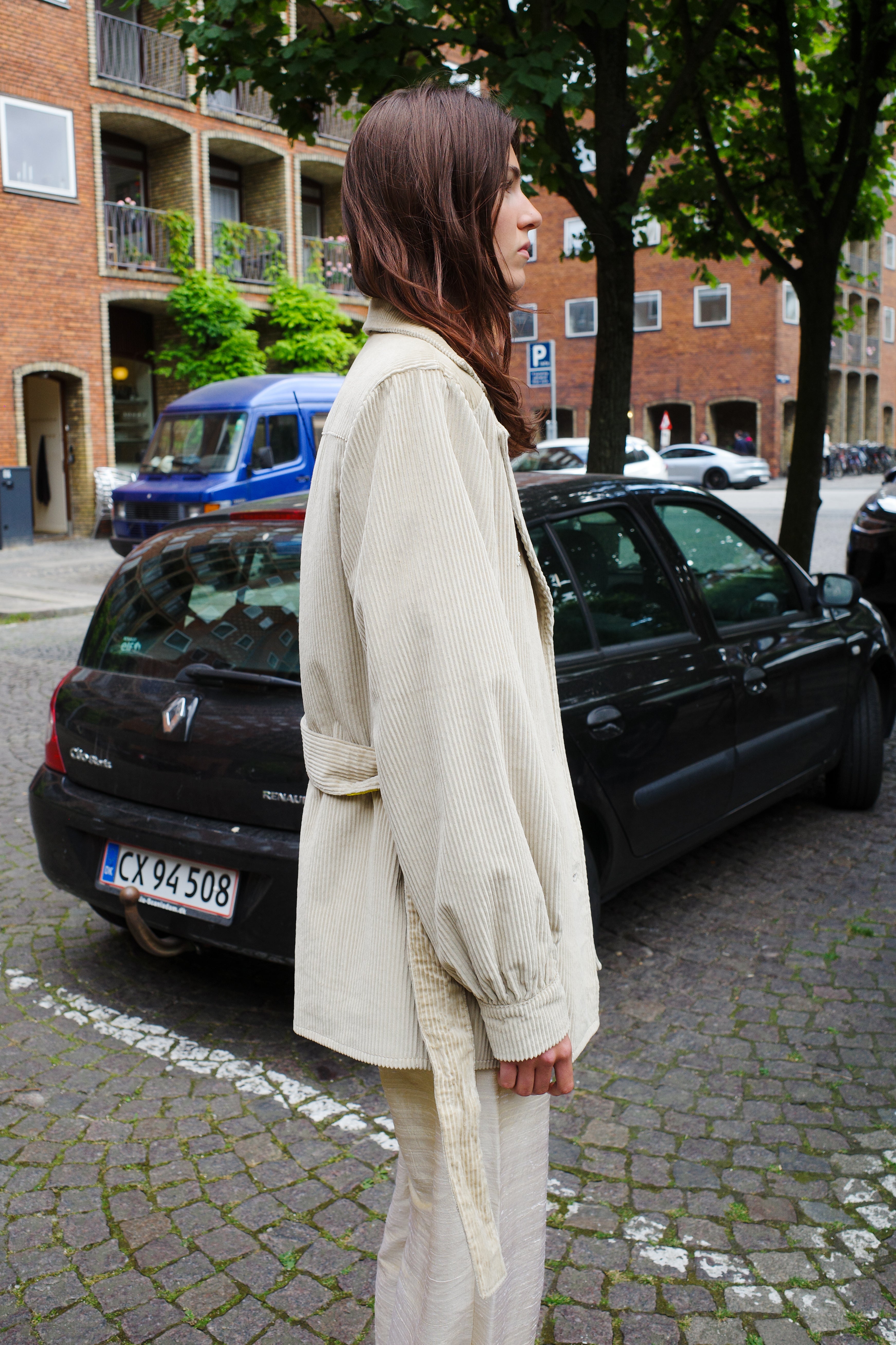 Corduroy Coco Jacket lemon embroidery