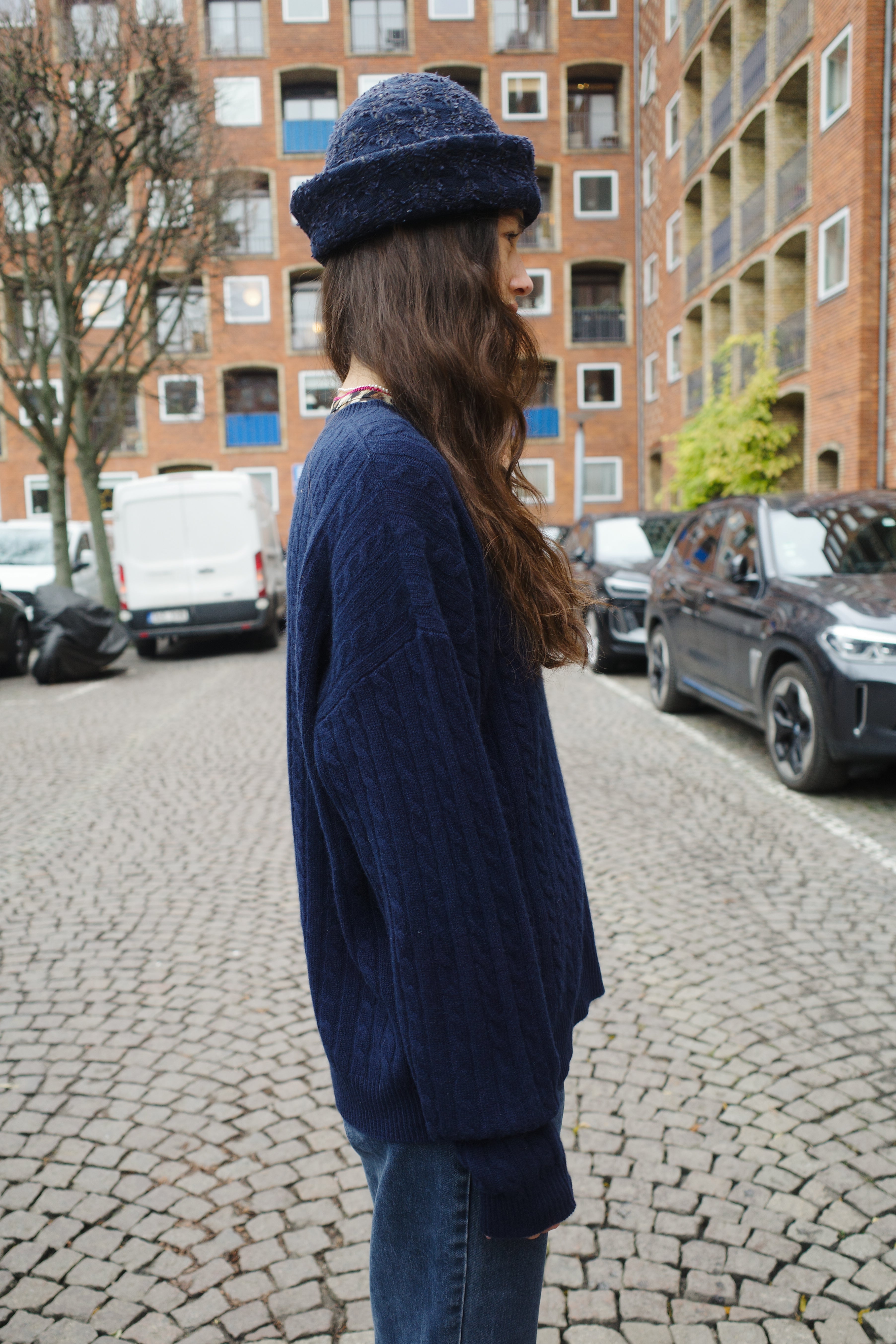 Kimberly Cable Jumper Cashmere Navy