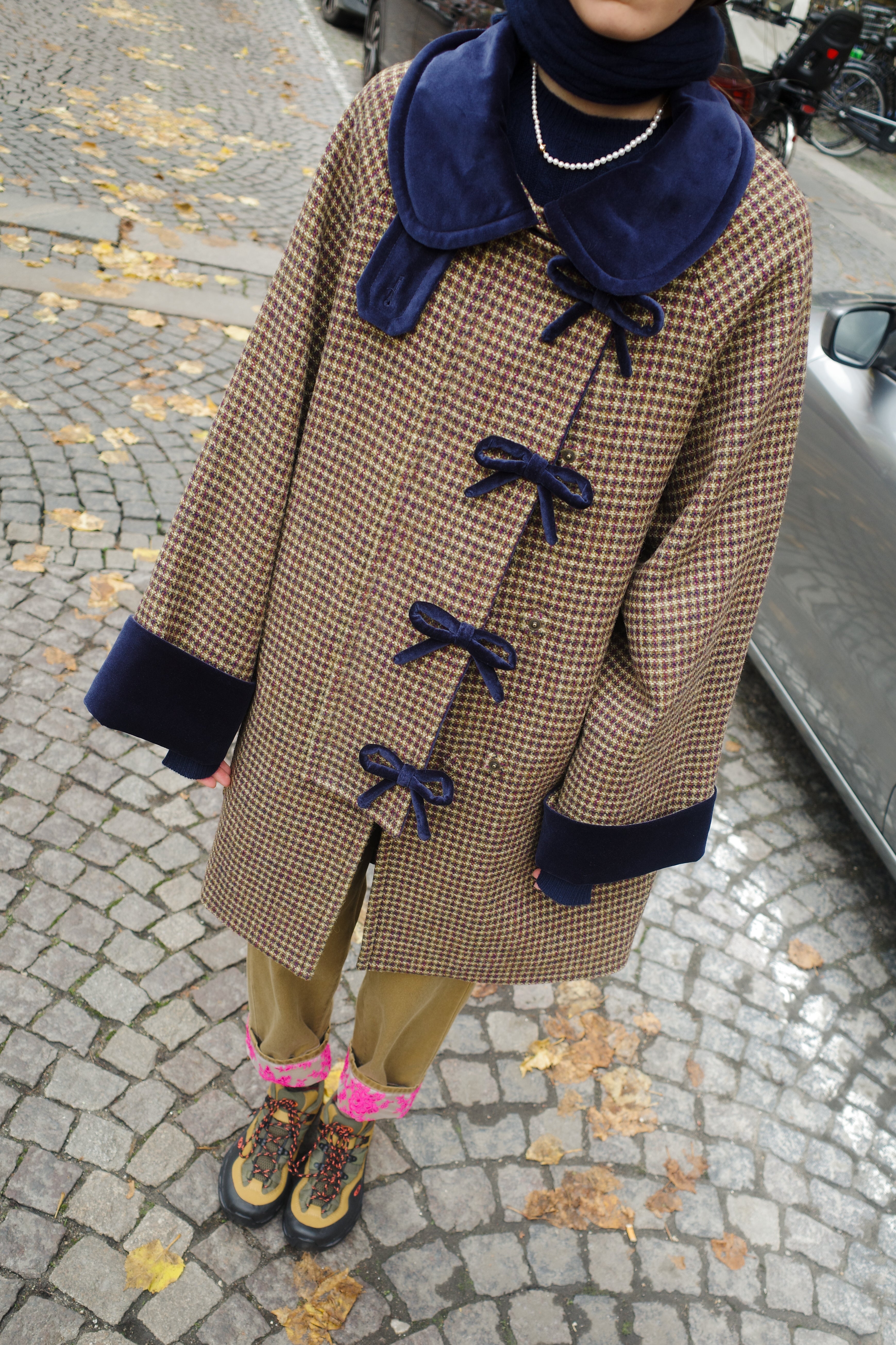 Thea Coat - Purple Harris Tweed Purple