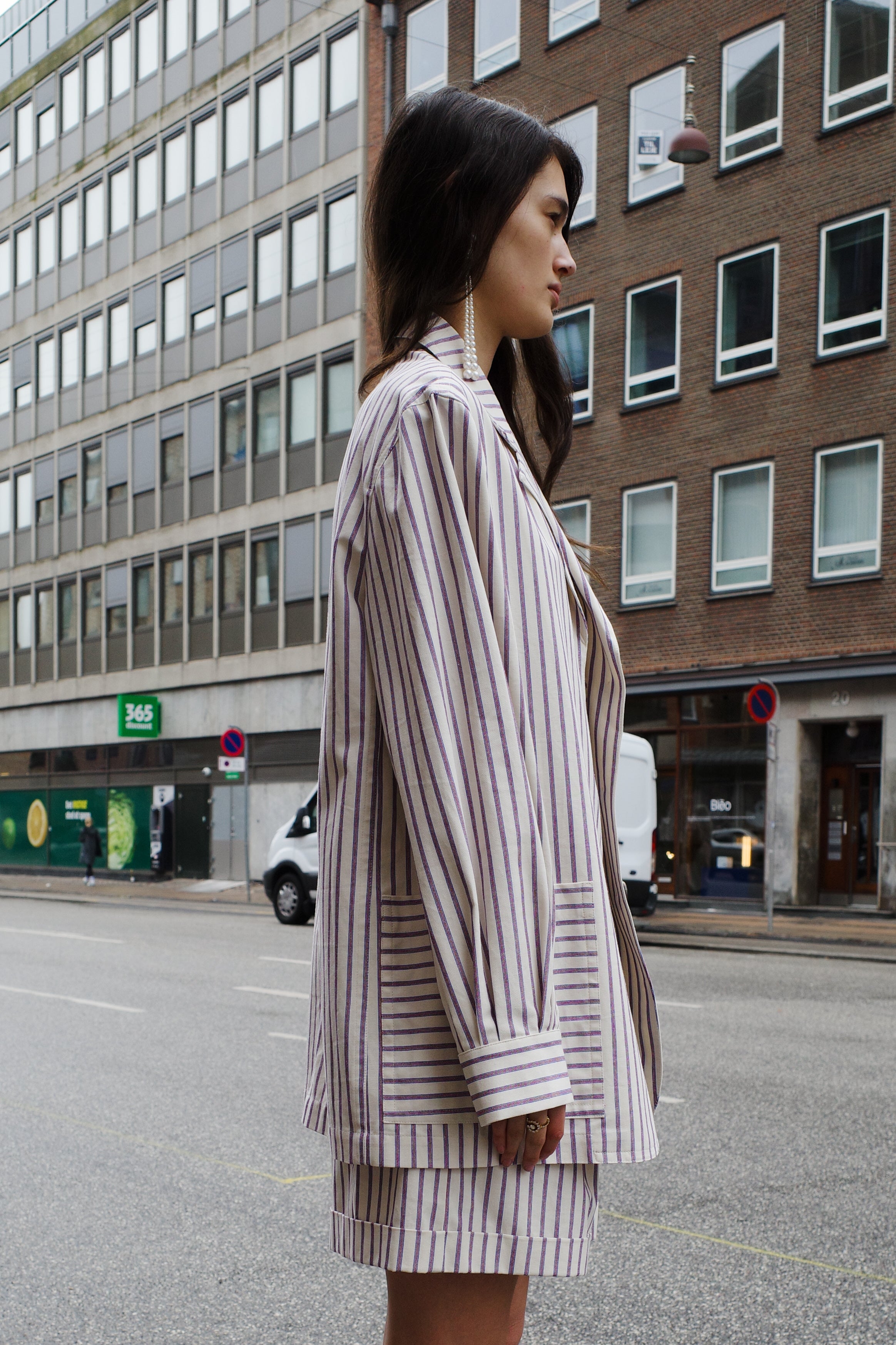 Frederik Jacket - Striped canvas