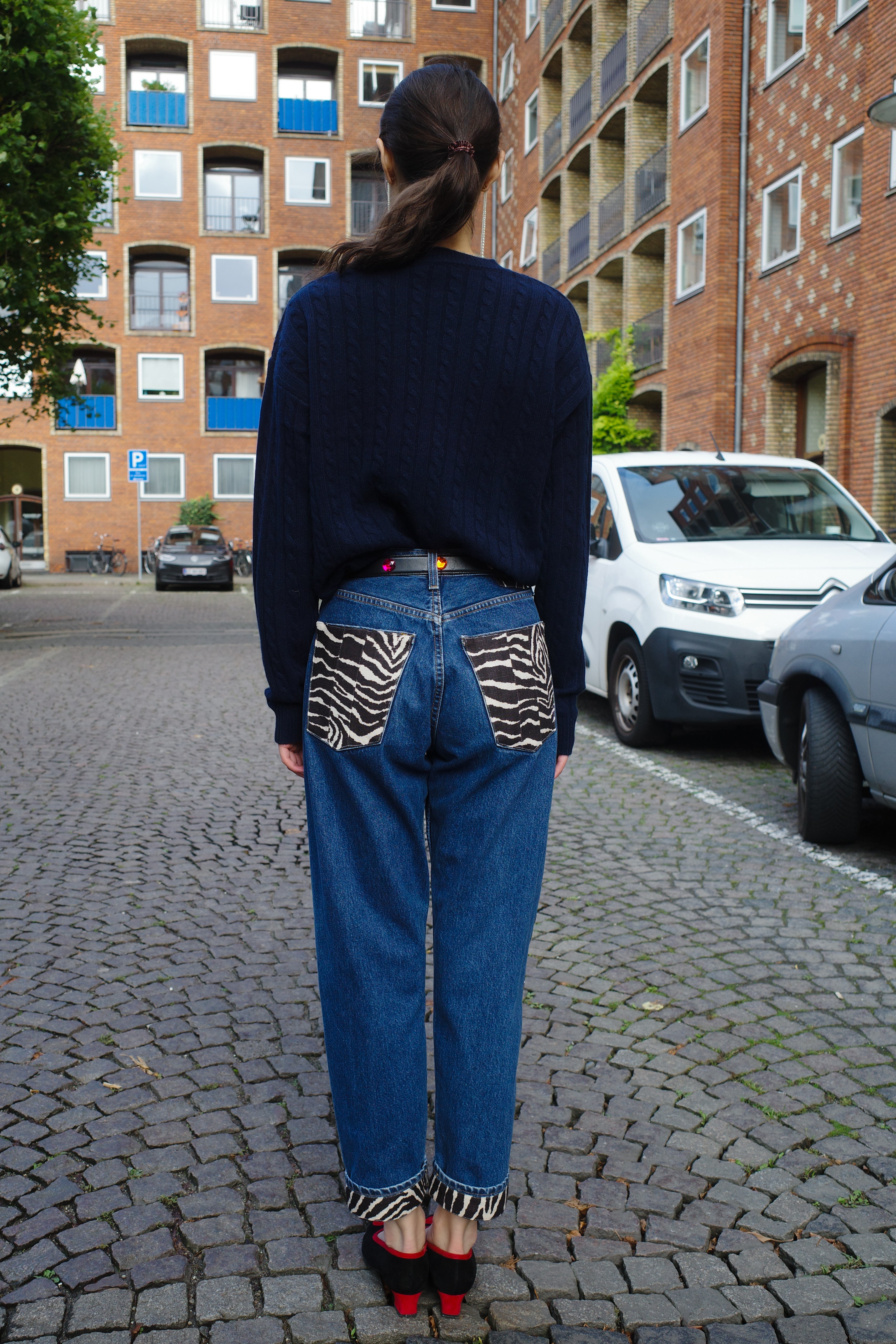 UPCYKLED denim jeans - one of a kind