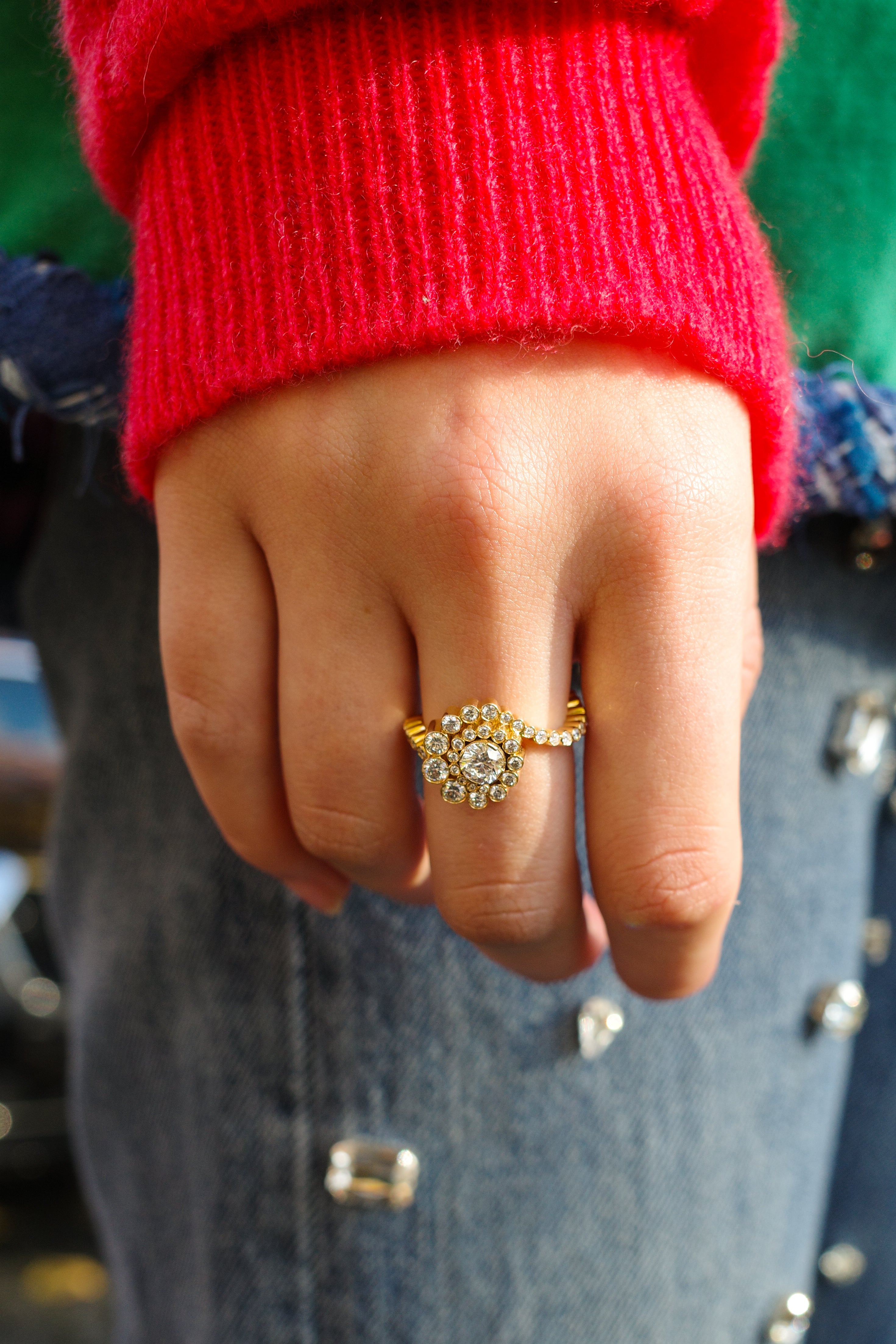 Plateau Diamant Ring
