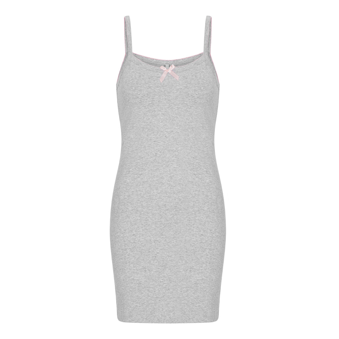 Caro Slip Dress - Grey melange