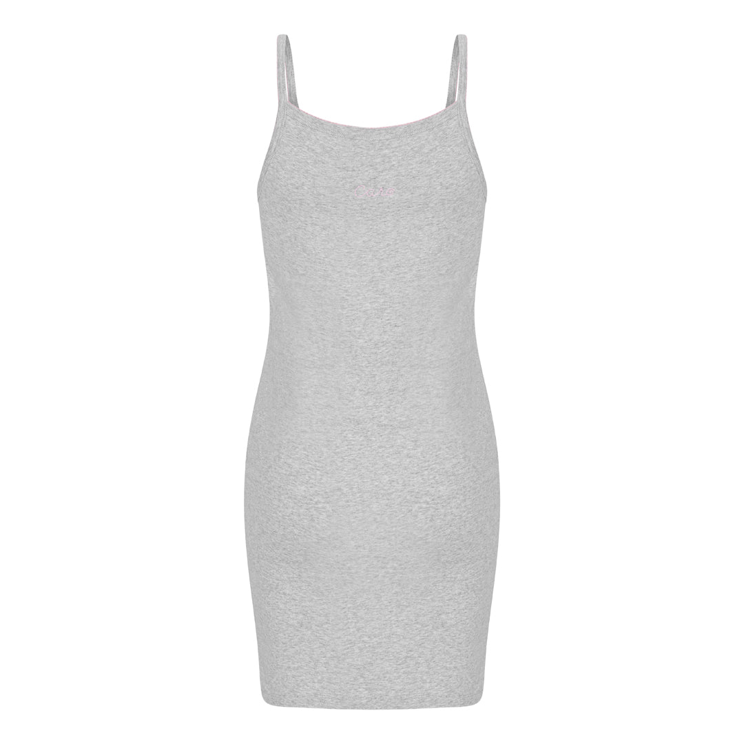 Caro Slip Dress - Grey melange