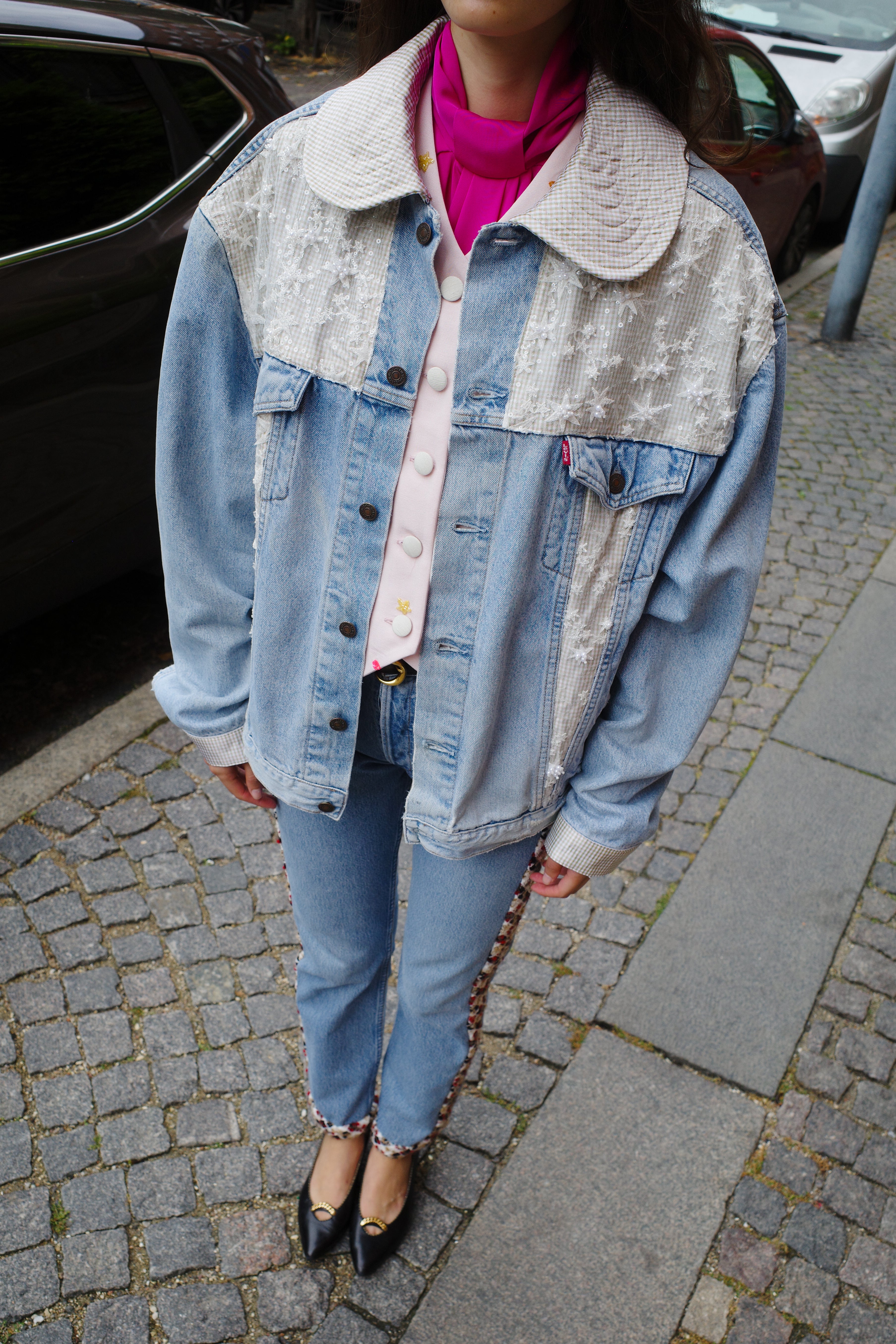 Upcycled Denim Jacket - One of a kind