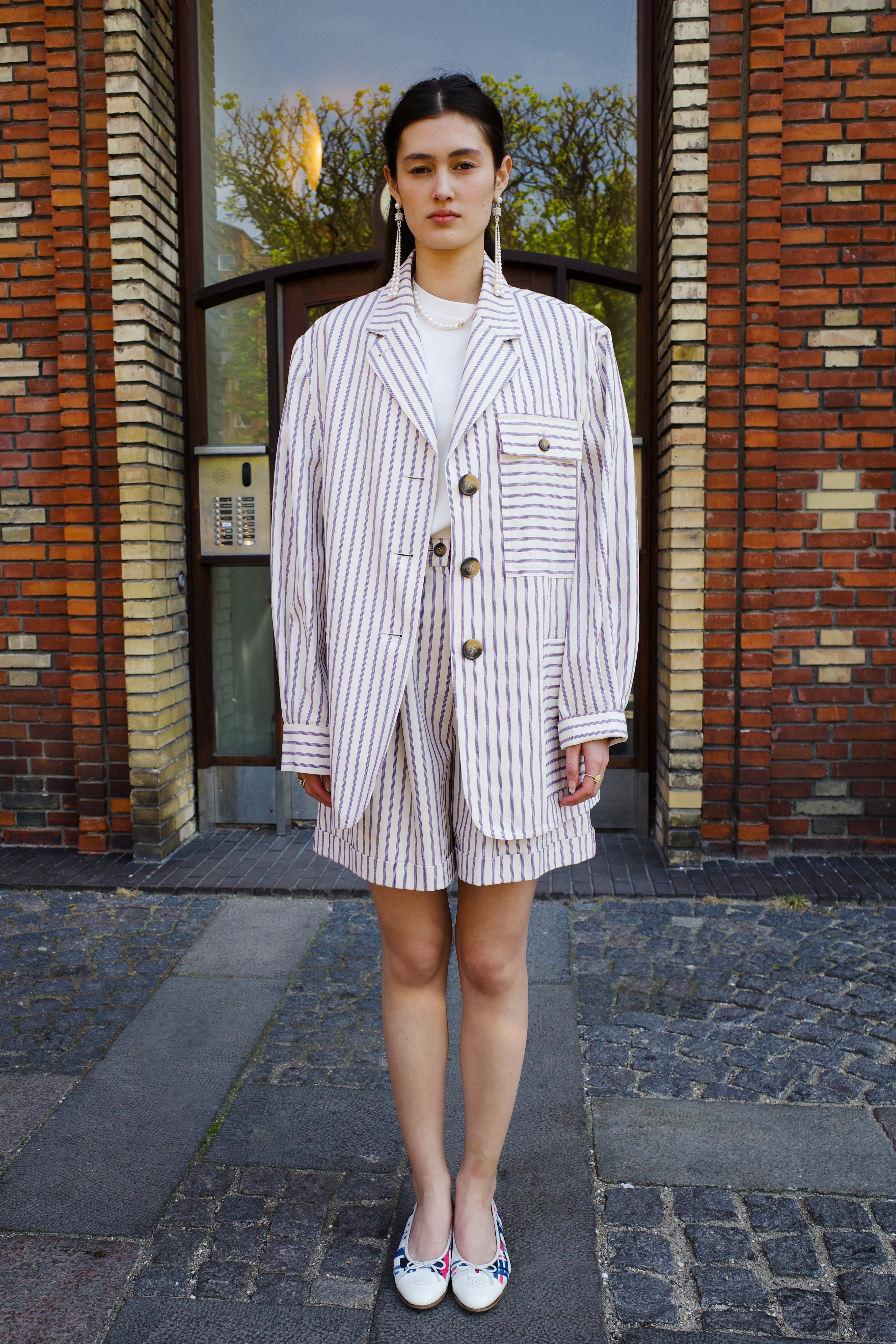 Frederik Jacket - Striped canvas