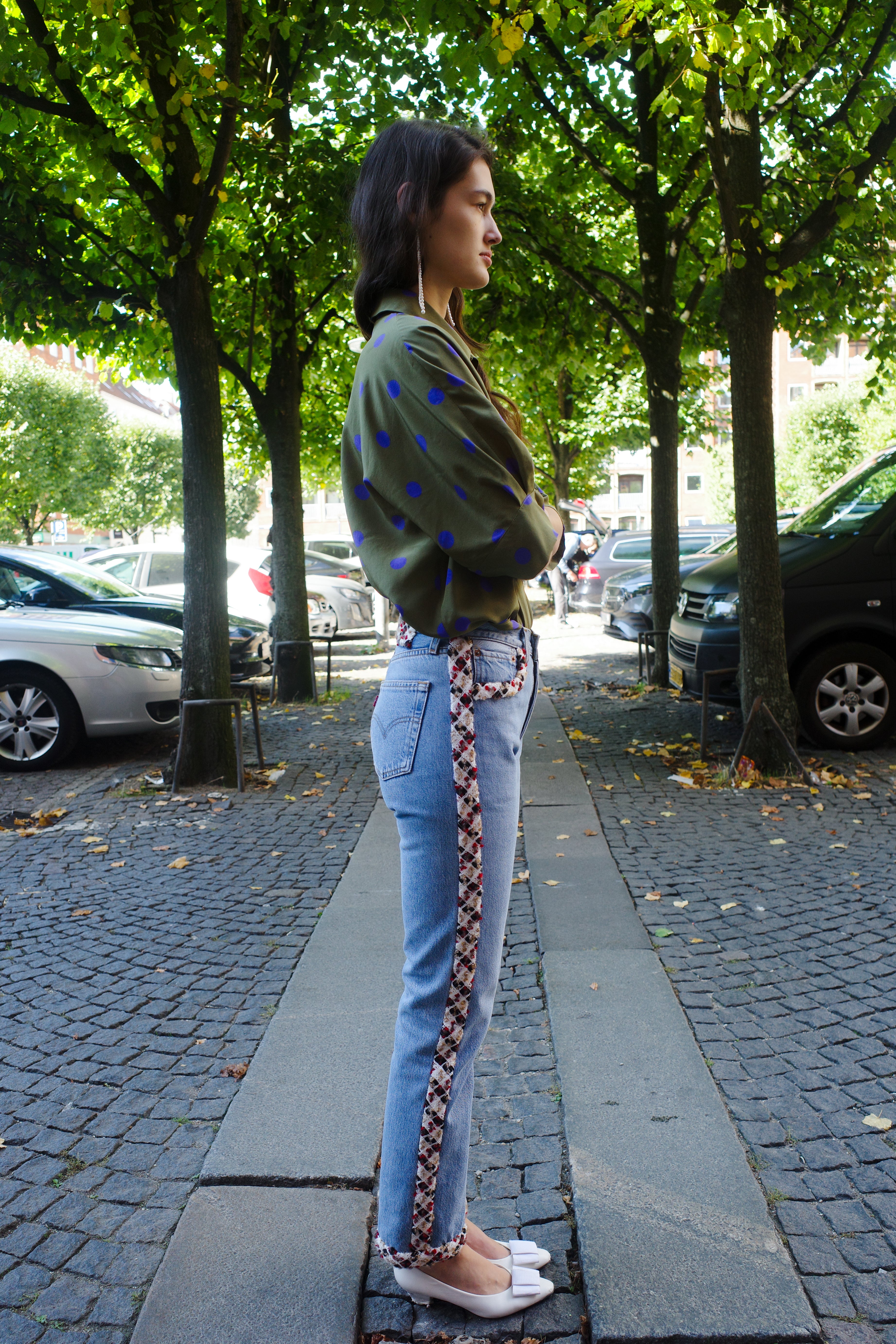 Upcycled denim jeans - One of a kind
