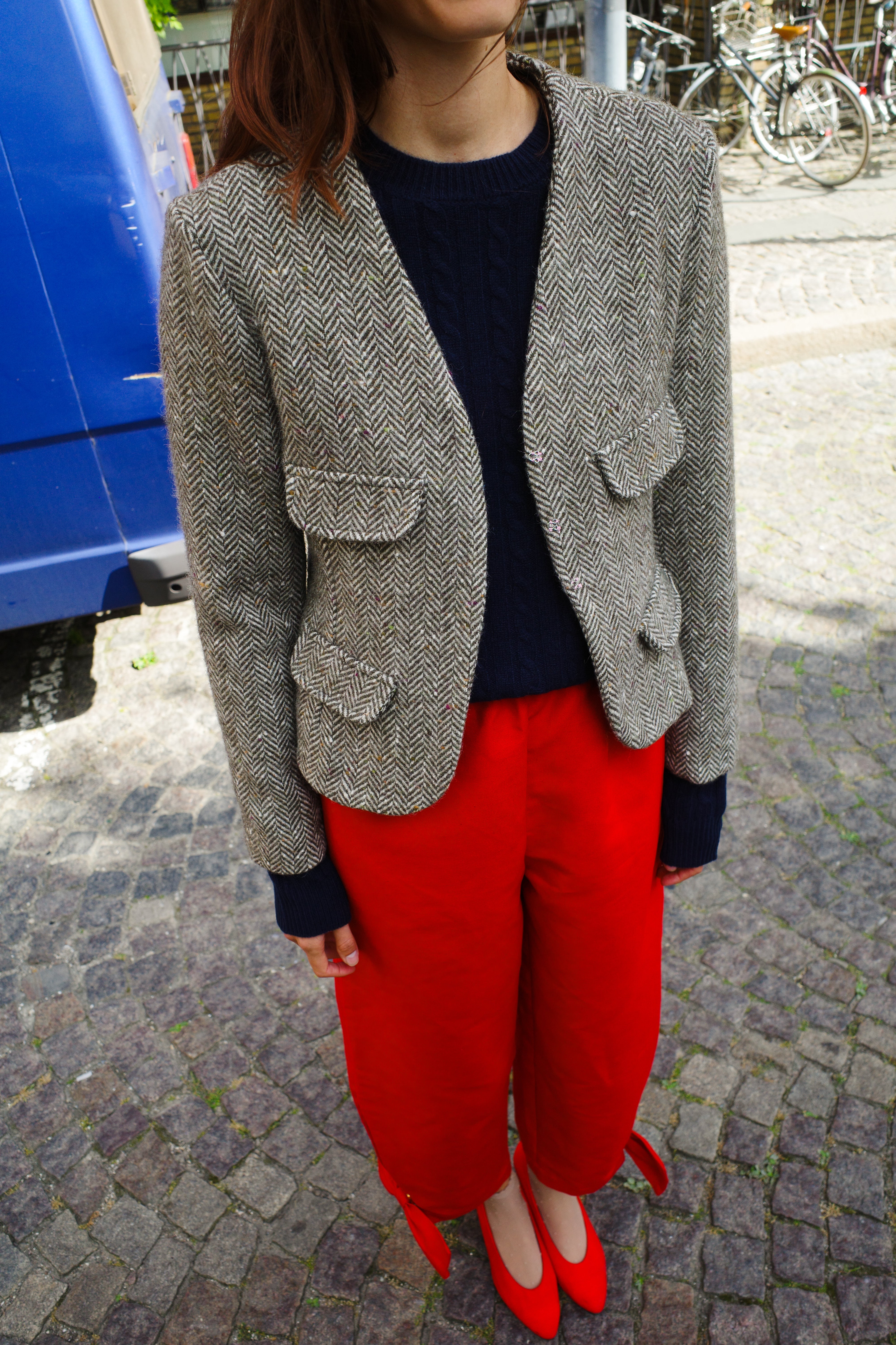 Tusnelda Harlequin Wool Brown Herrington Bone