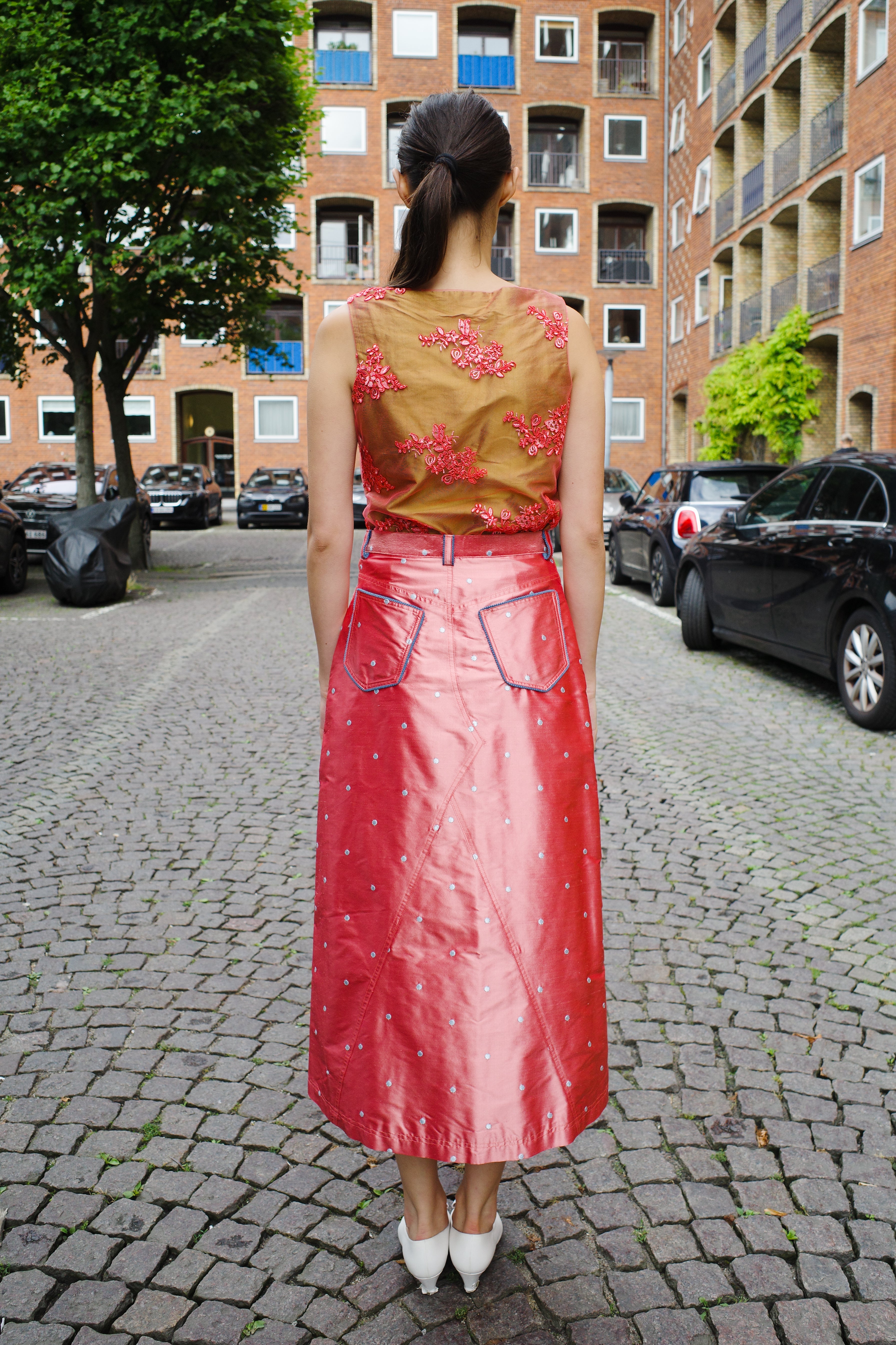 Nunu long skirt silk