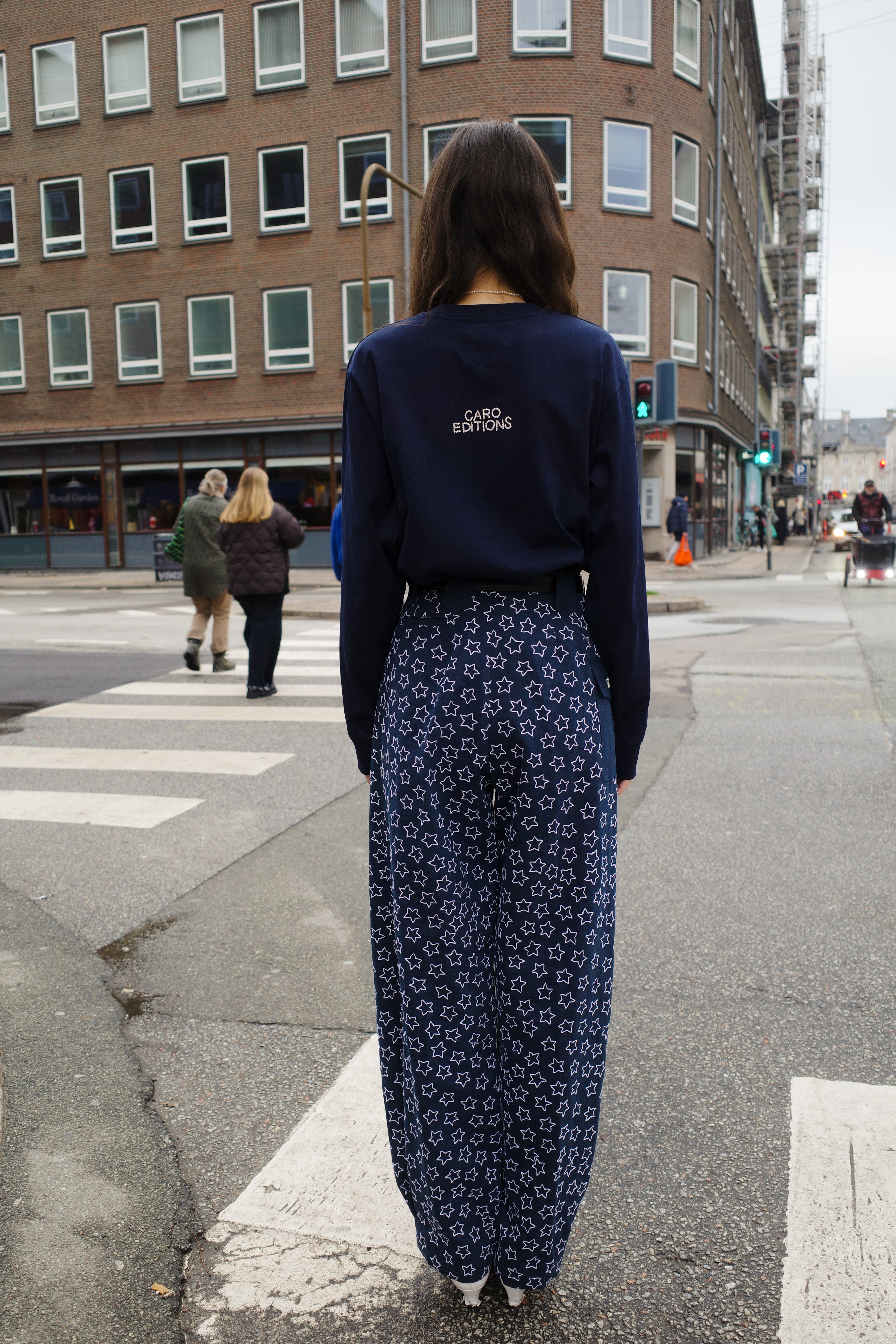 BEATRICE PANTS COTTON NAVY