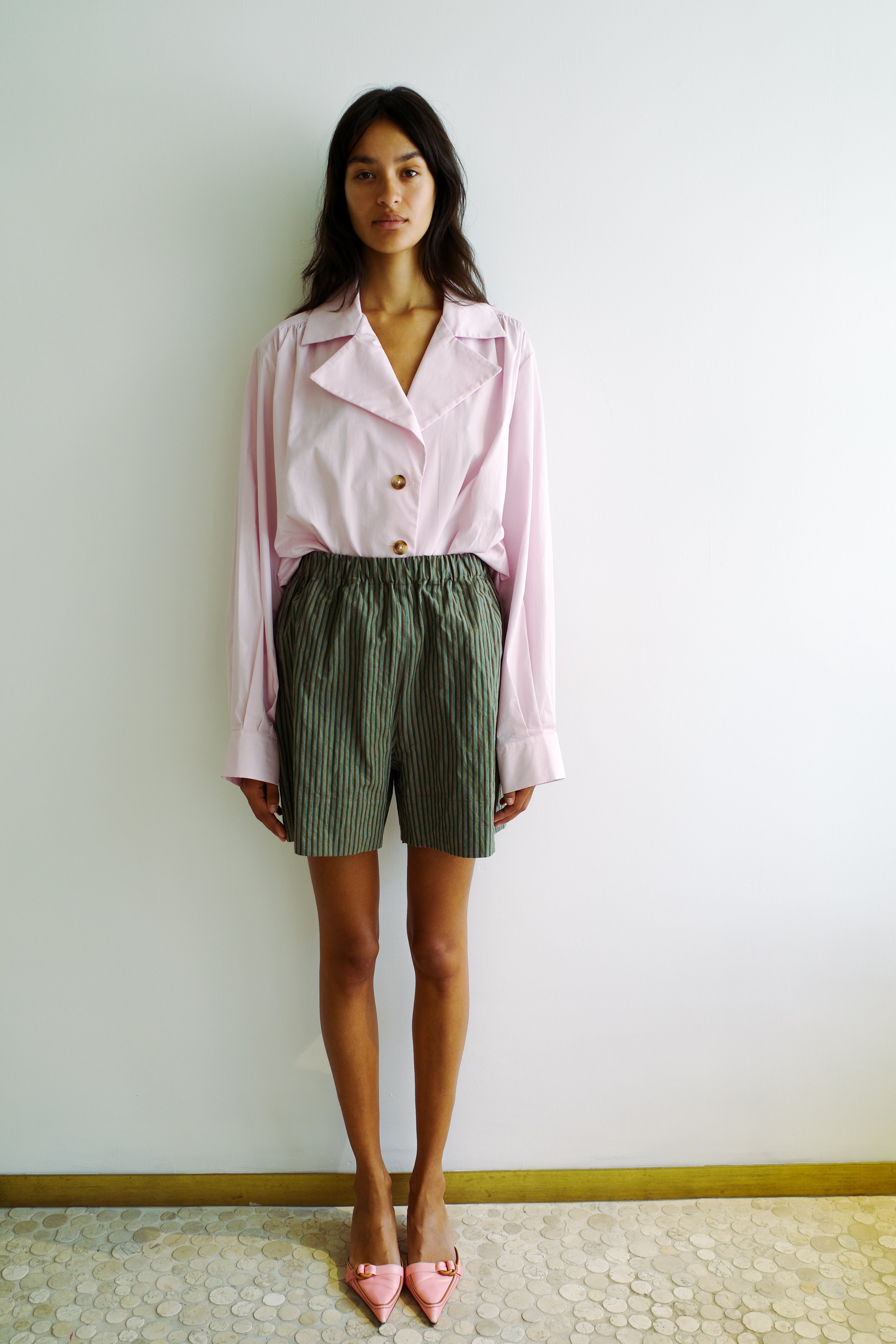 Bonsai Shirt - Pale Pink Poplin