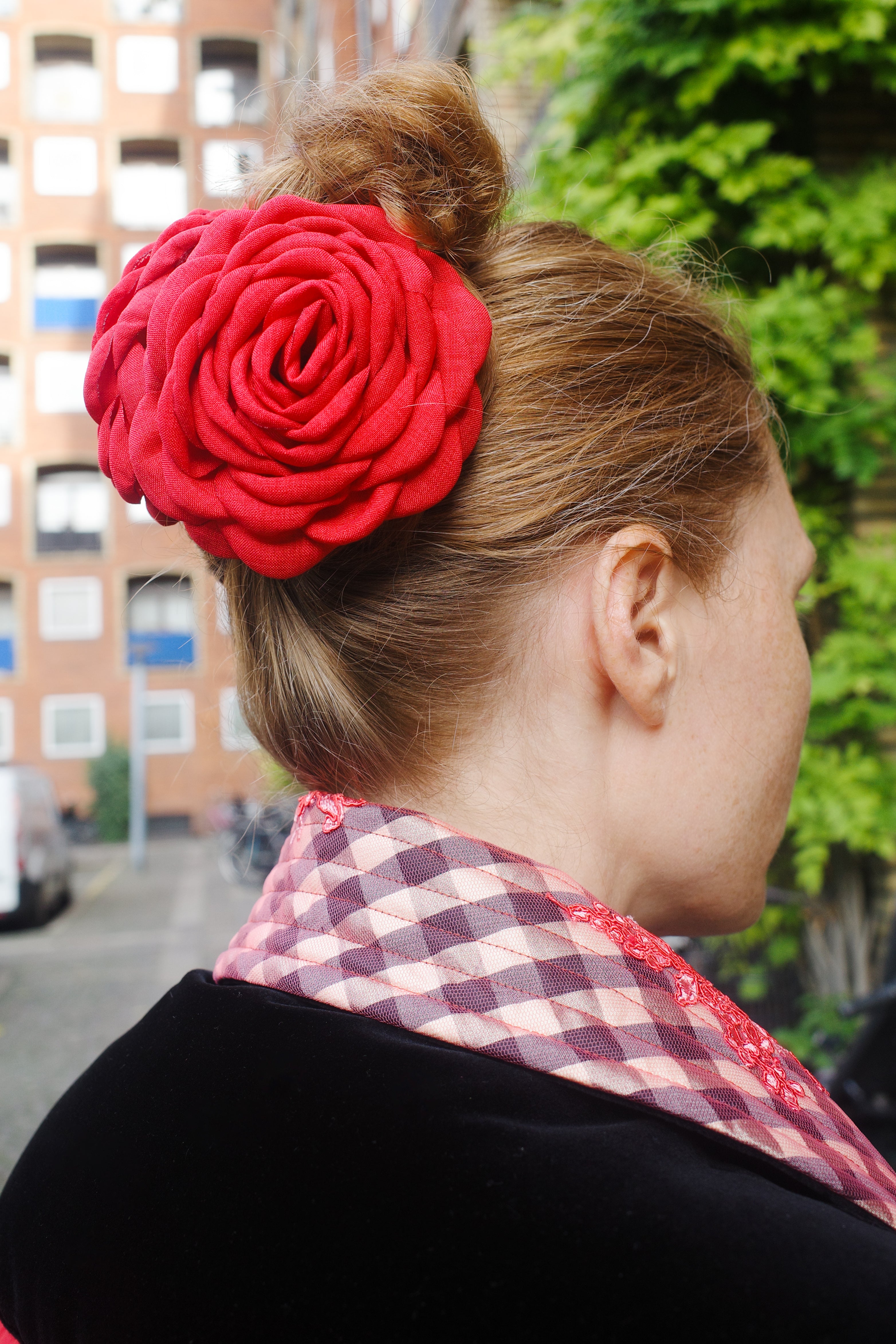 Rosie Hair Clip - Red