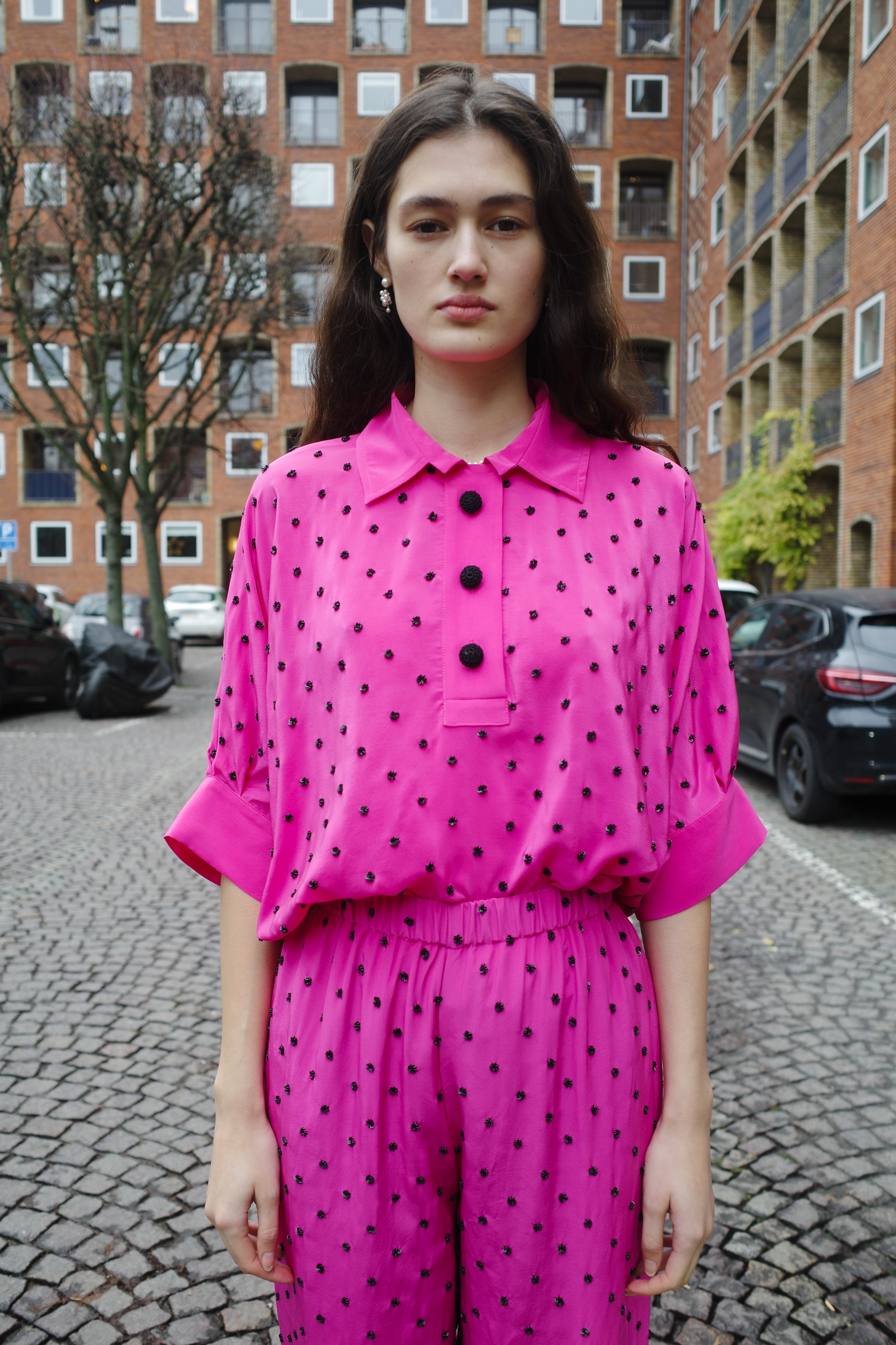 LISBETH BLOUSE SILK PINK