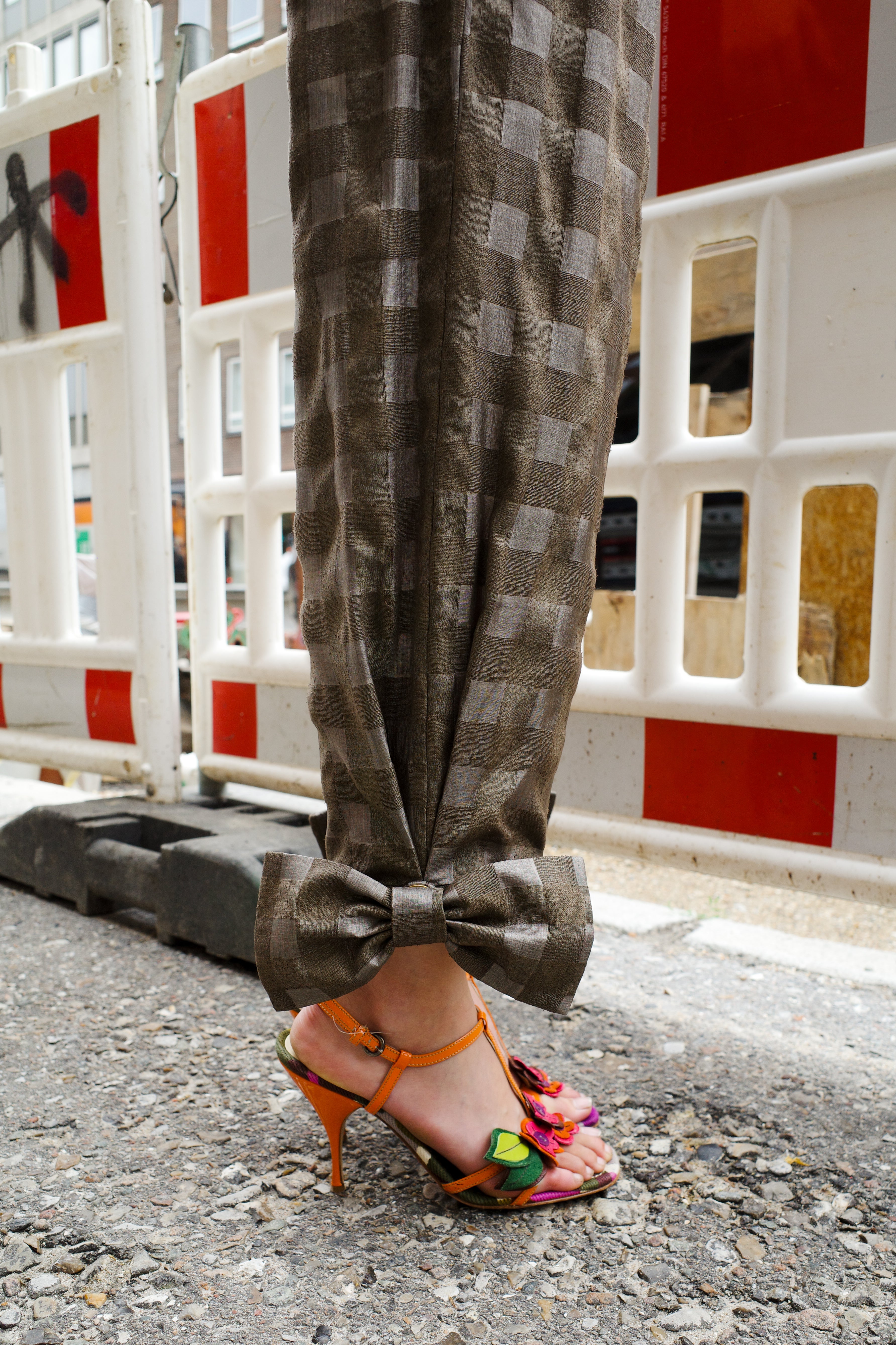 Coco Pants checked Indian 100 % silk