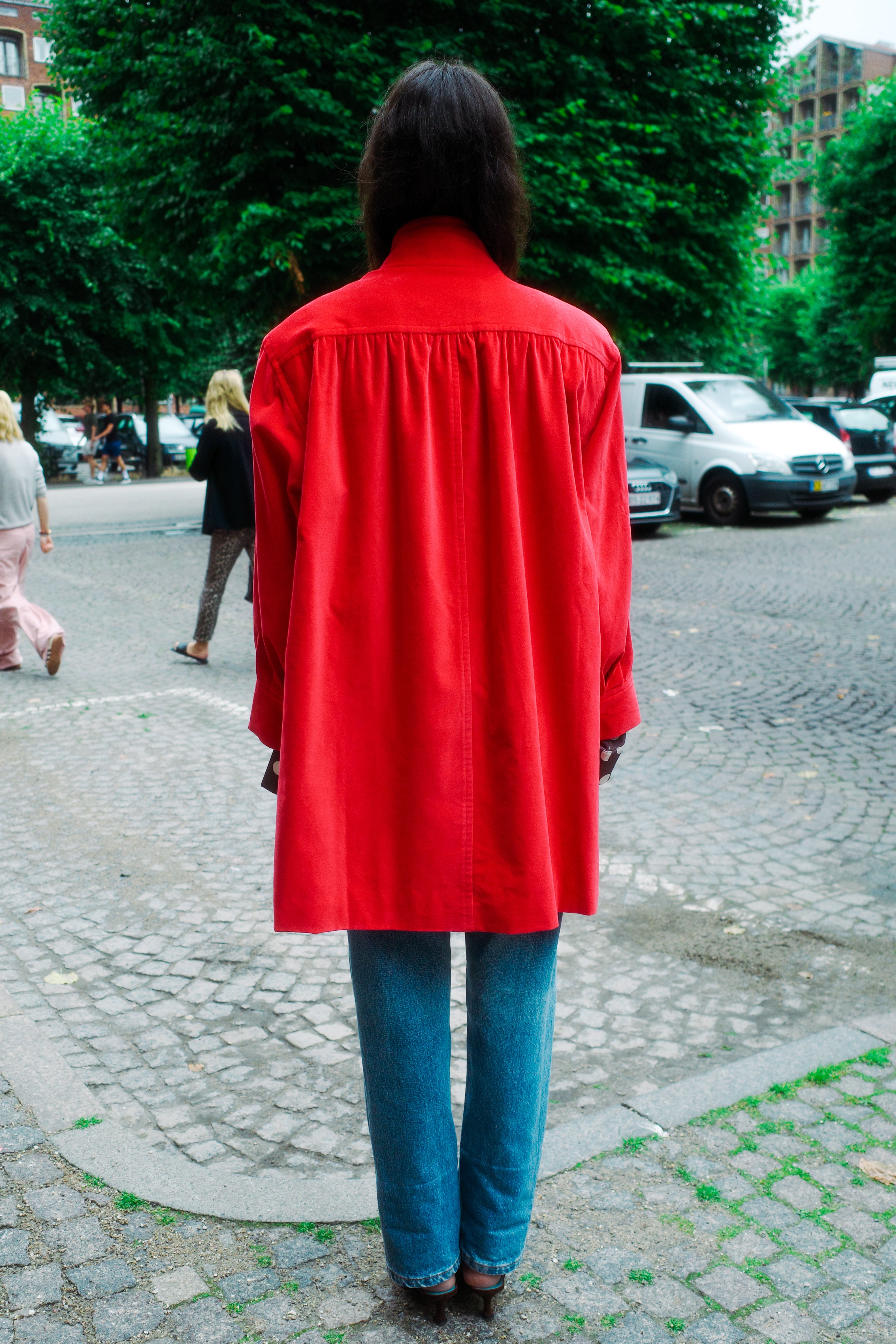 Gaia Coat - Bright Red