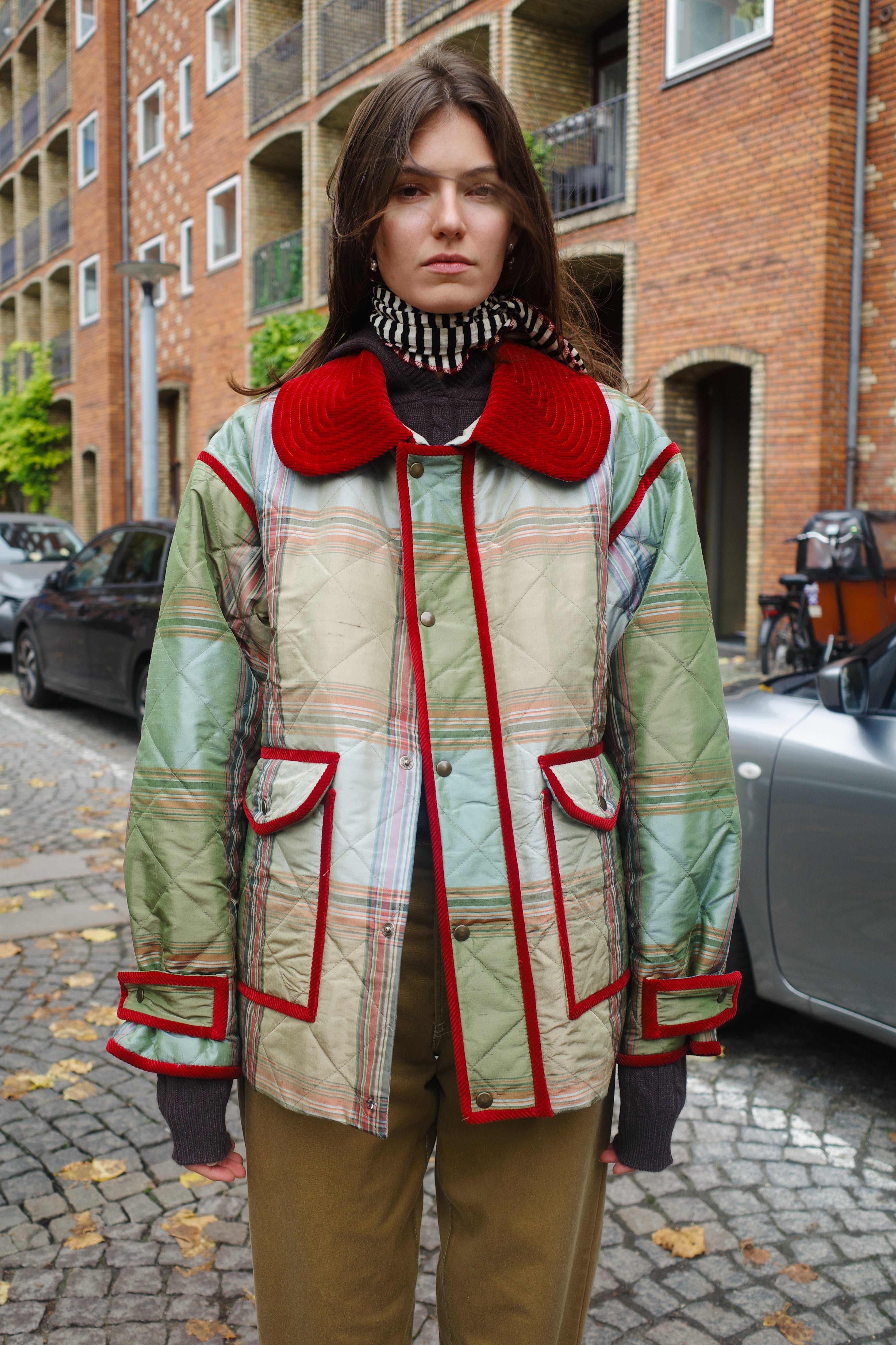 Harriet quilted silk jacket