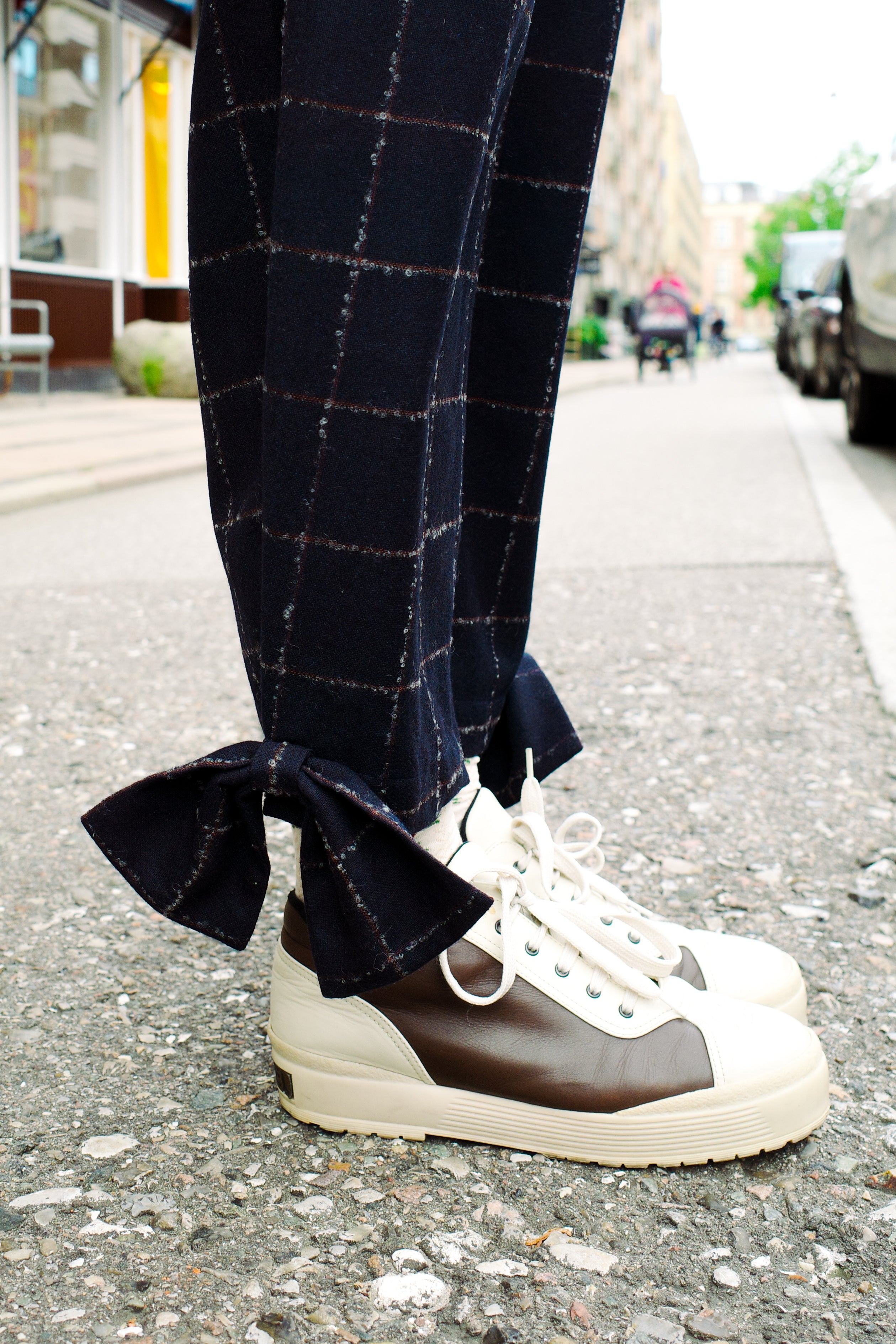 Coco Pants - Checkered with Bow