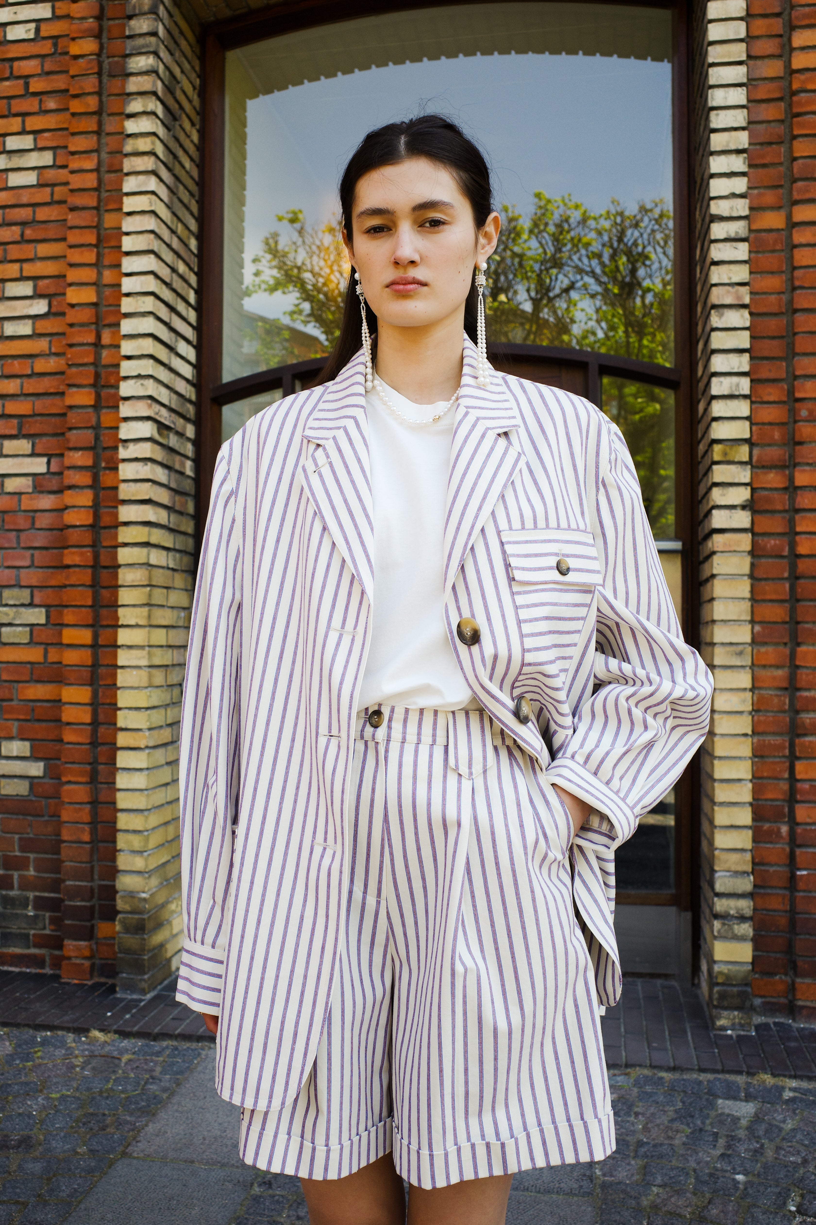 Frederik Jacket - Striped canvas