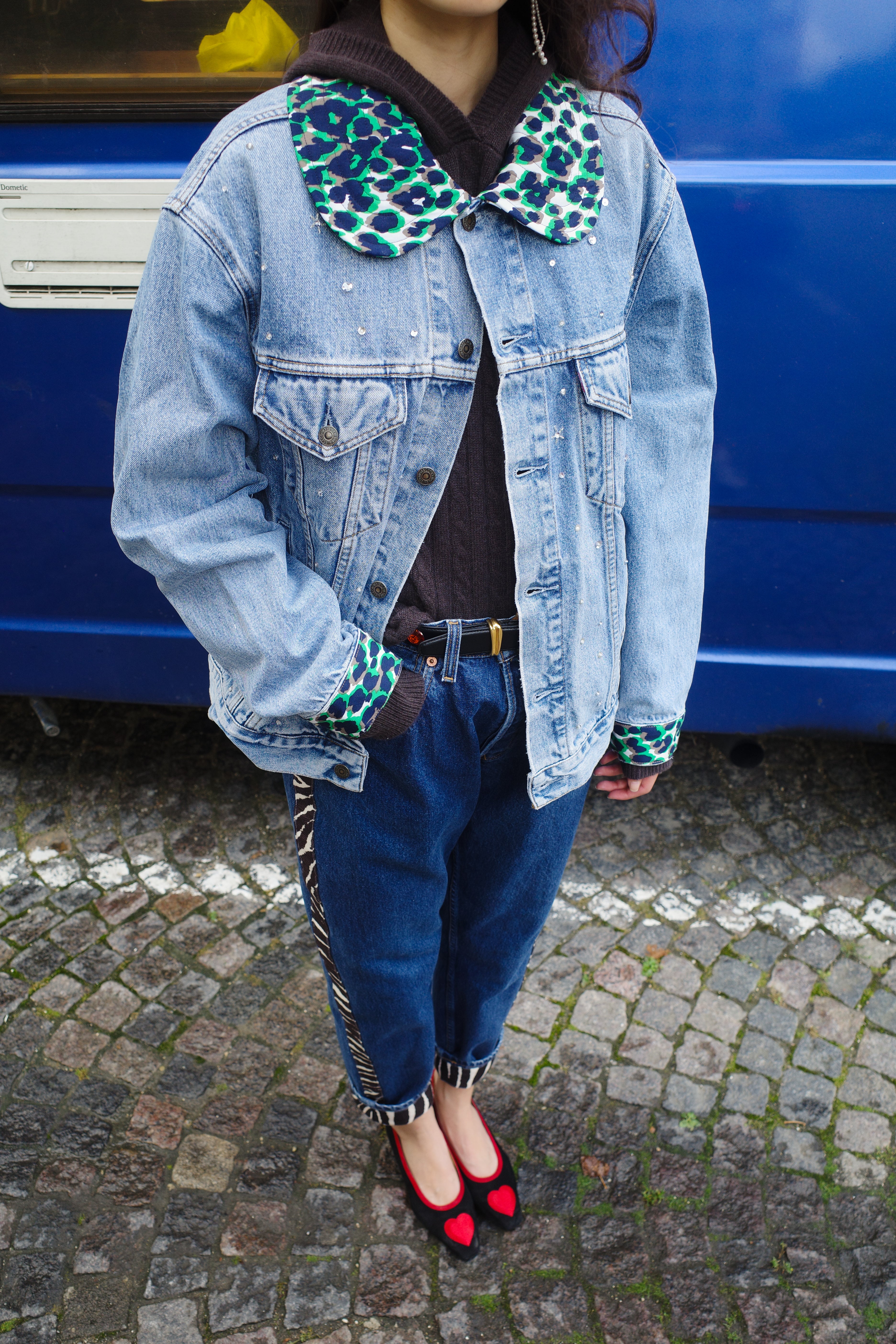 Upcycled Denim Jacket - One of a kind