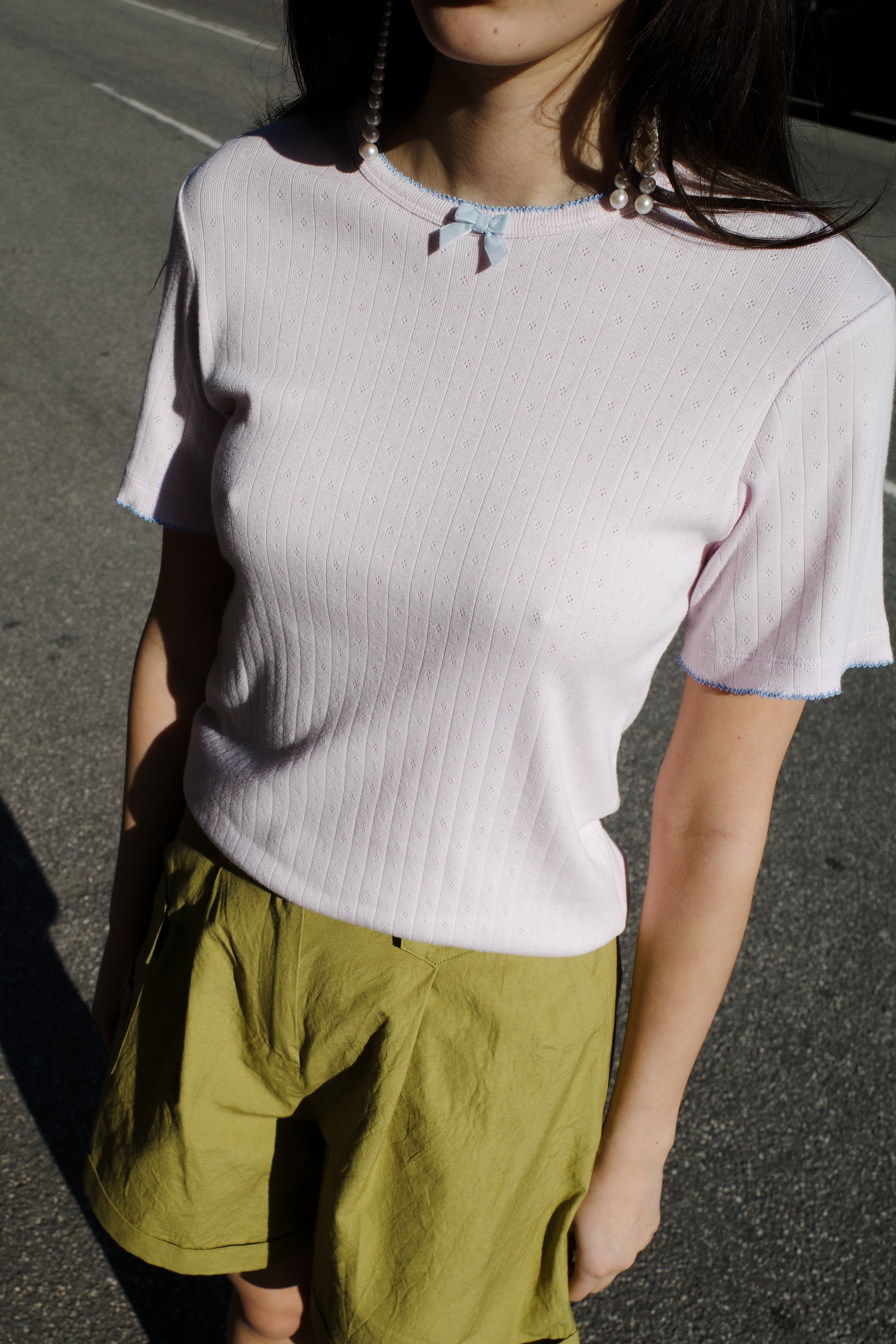 Caro T-Shirt - Pale Pink