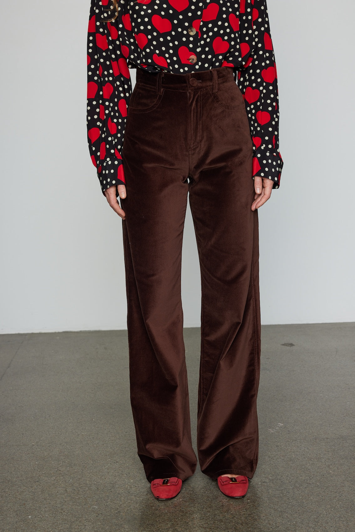 Annika Pants - Brown Velvet