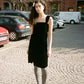 Sophie Dress - Black Silk Velvet