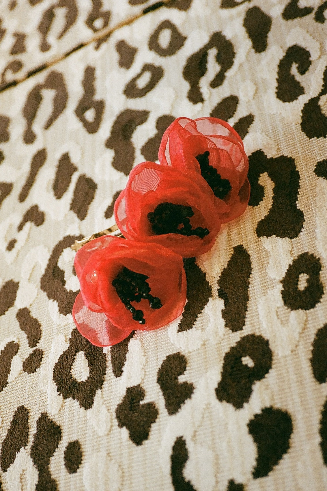 Poppy Barette - Red