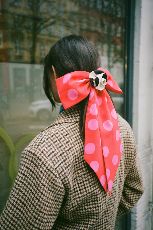 Caro Hair Bow - Red