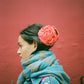 Rosie Hair Clip - Fire Red