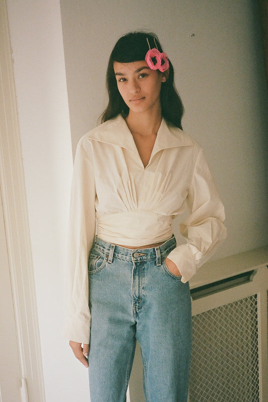Nikita Blouse - Cream Poplin