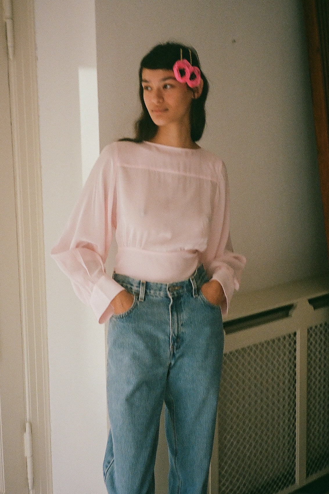 Olga Shirt - Pale Pink