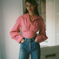 Nikita Blouse - Burgundy Poplin