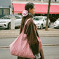 Tote Bag Large - Red White Stripe