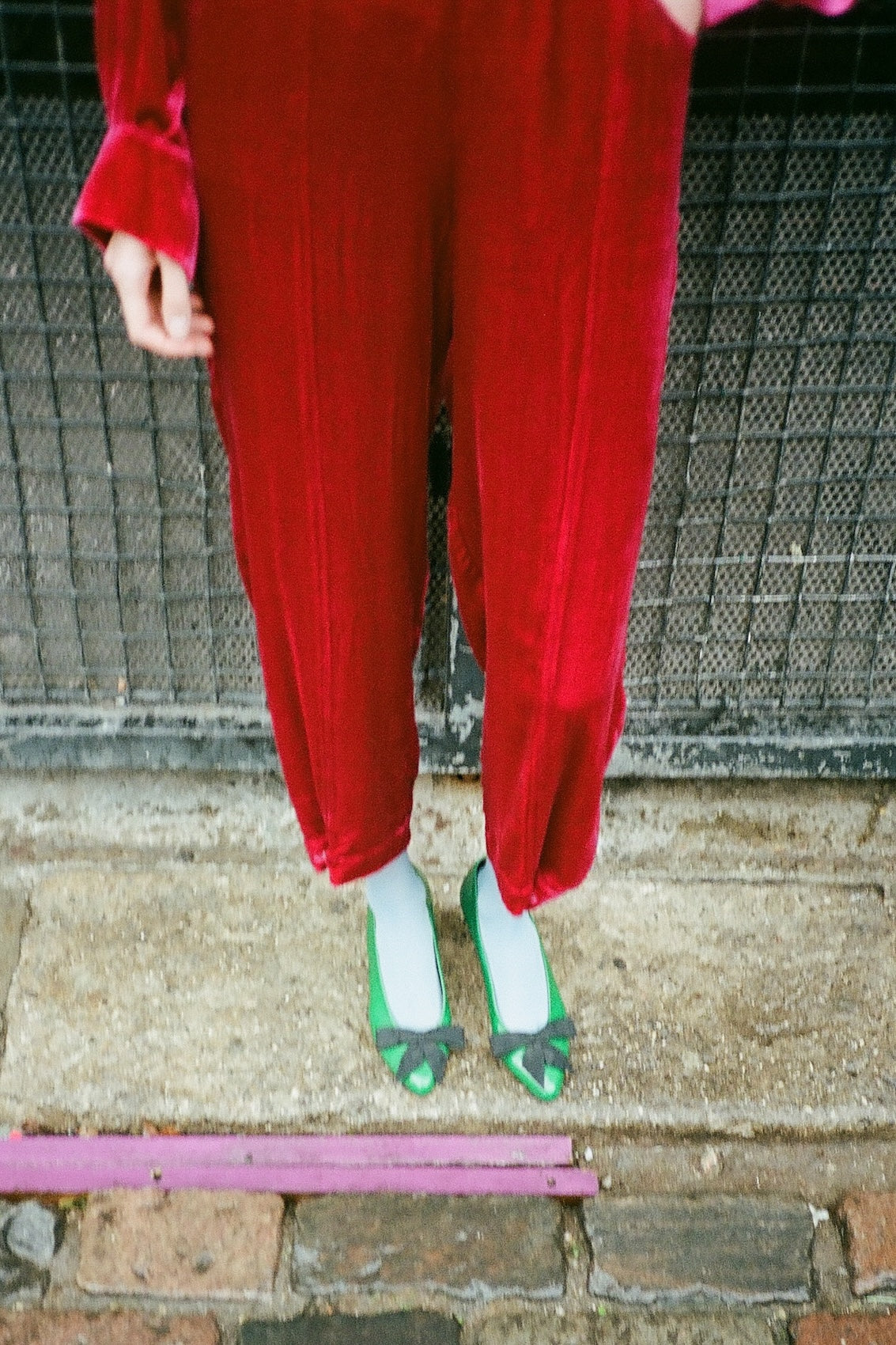 Bonsai Pants - Raspberry Silk Velvet