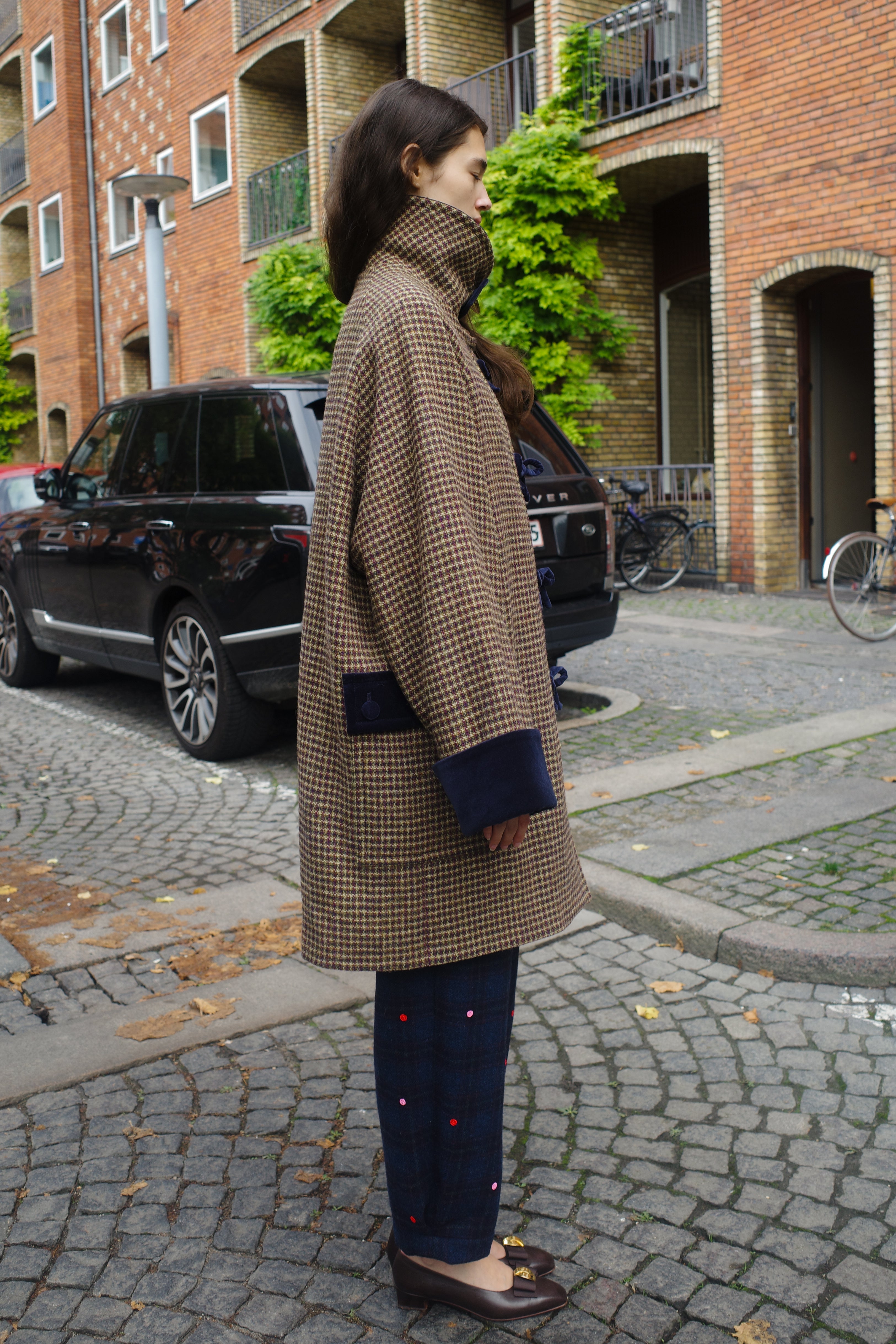Thea Coat - Purple Harris Tweed Purple