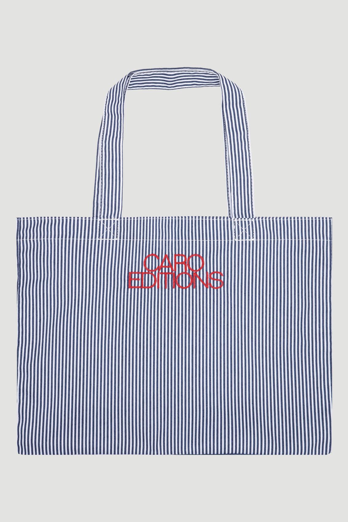 Tote Bag Medium - Blue White Stripe