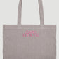 Tote Bag Large - Brown White Stripe