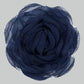 Tulle Rosie Brooch in navy blue Organza.