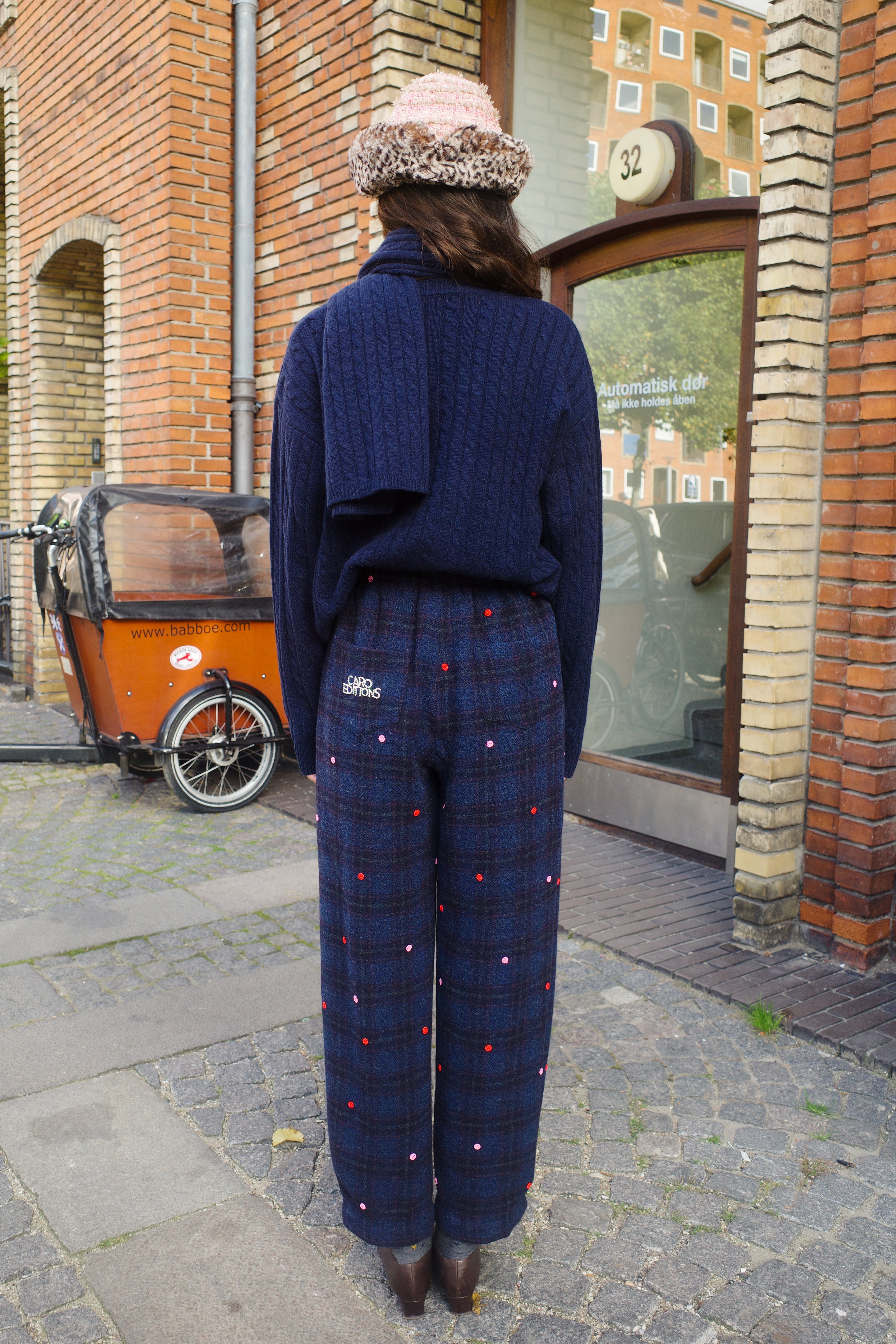 Coco pants - Wool dot embroidery