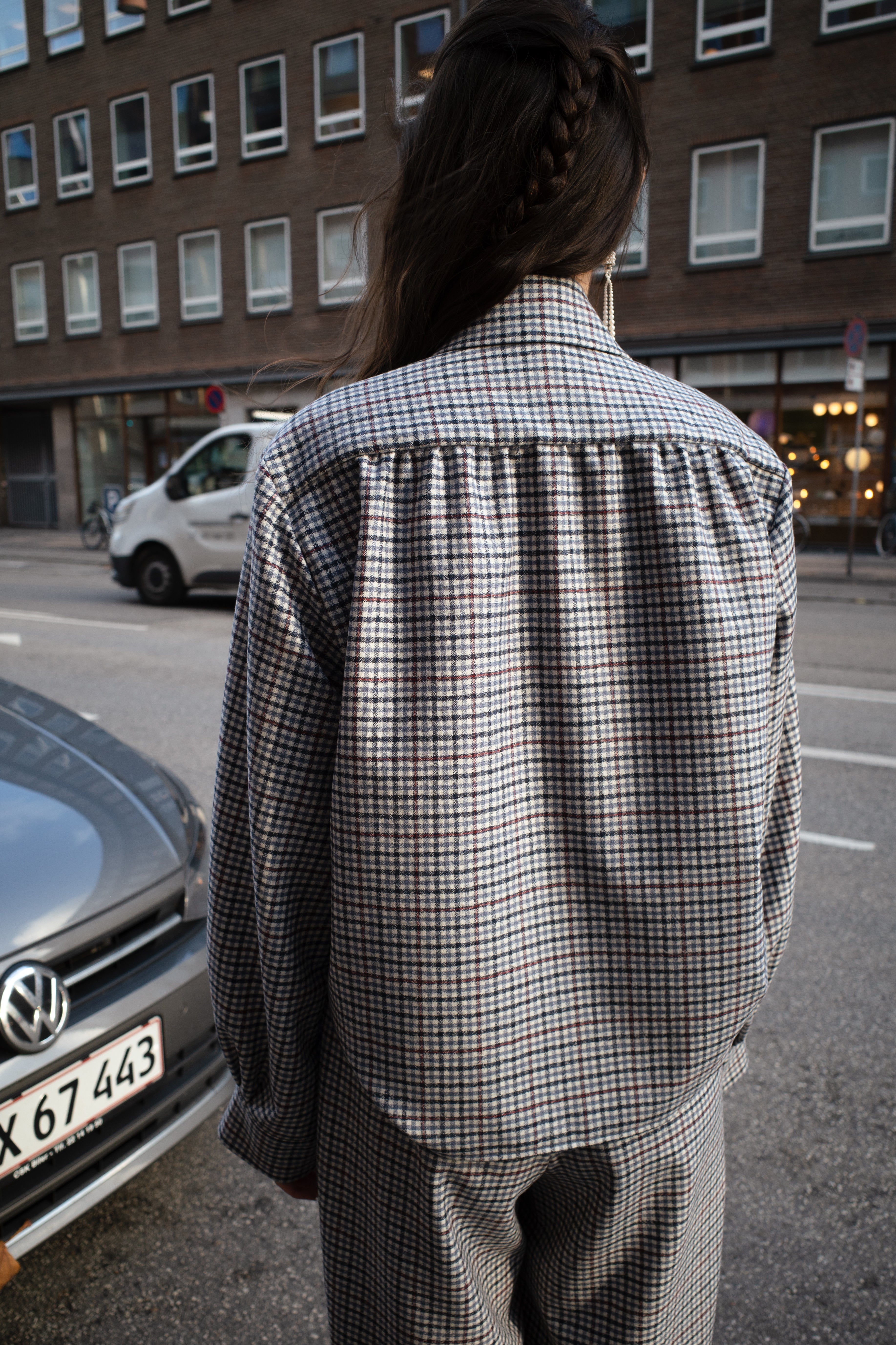 Bonsai Shirt - White Checkered