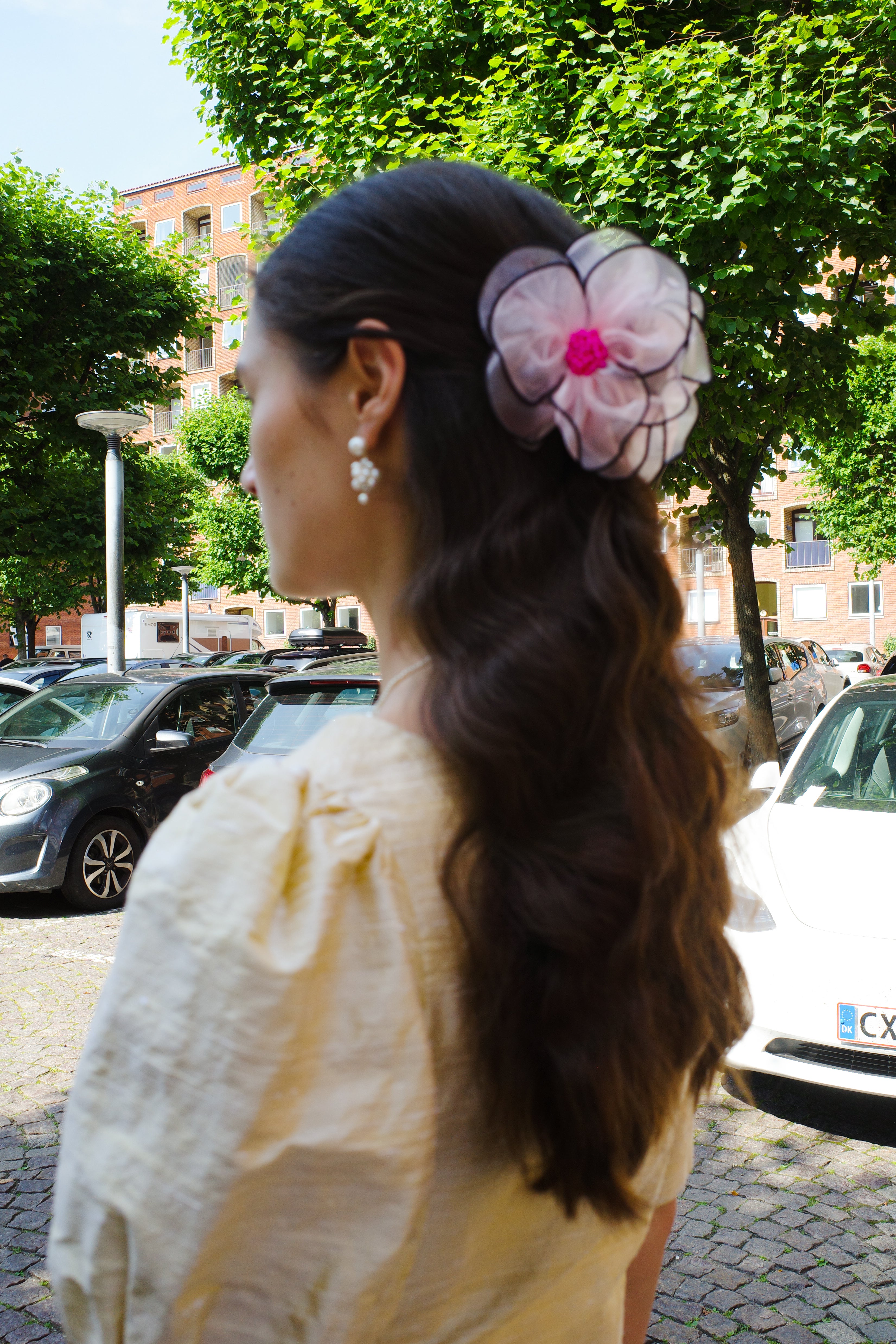 Lily Hair Clip - pale pink