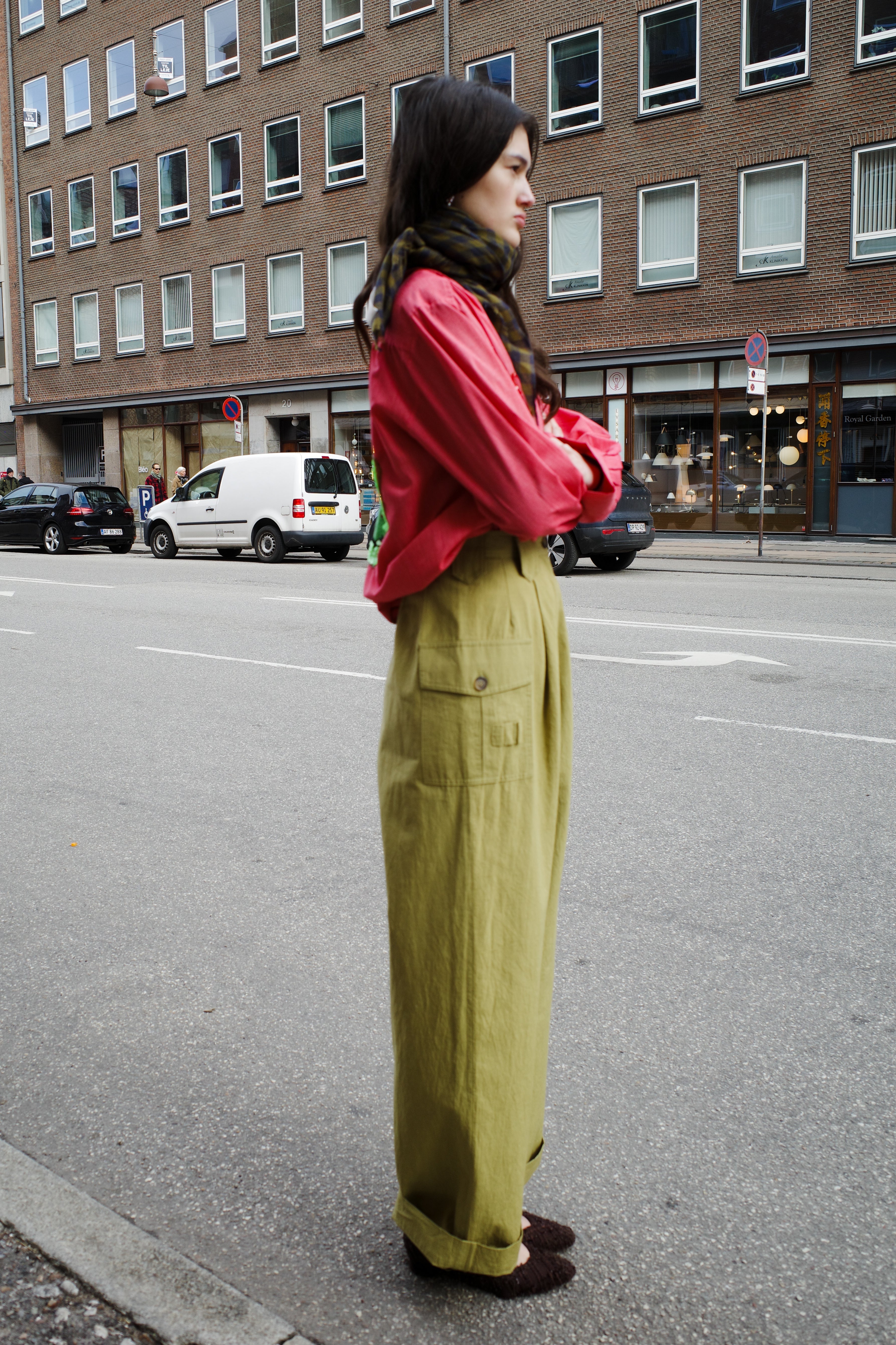 Beatrice Pants - Bright Olive