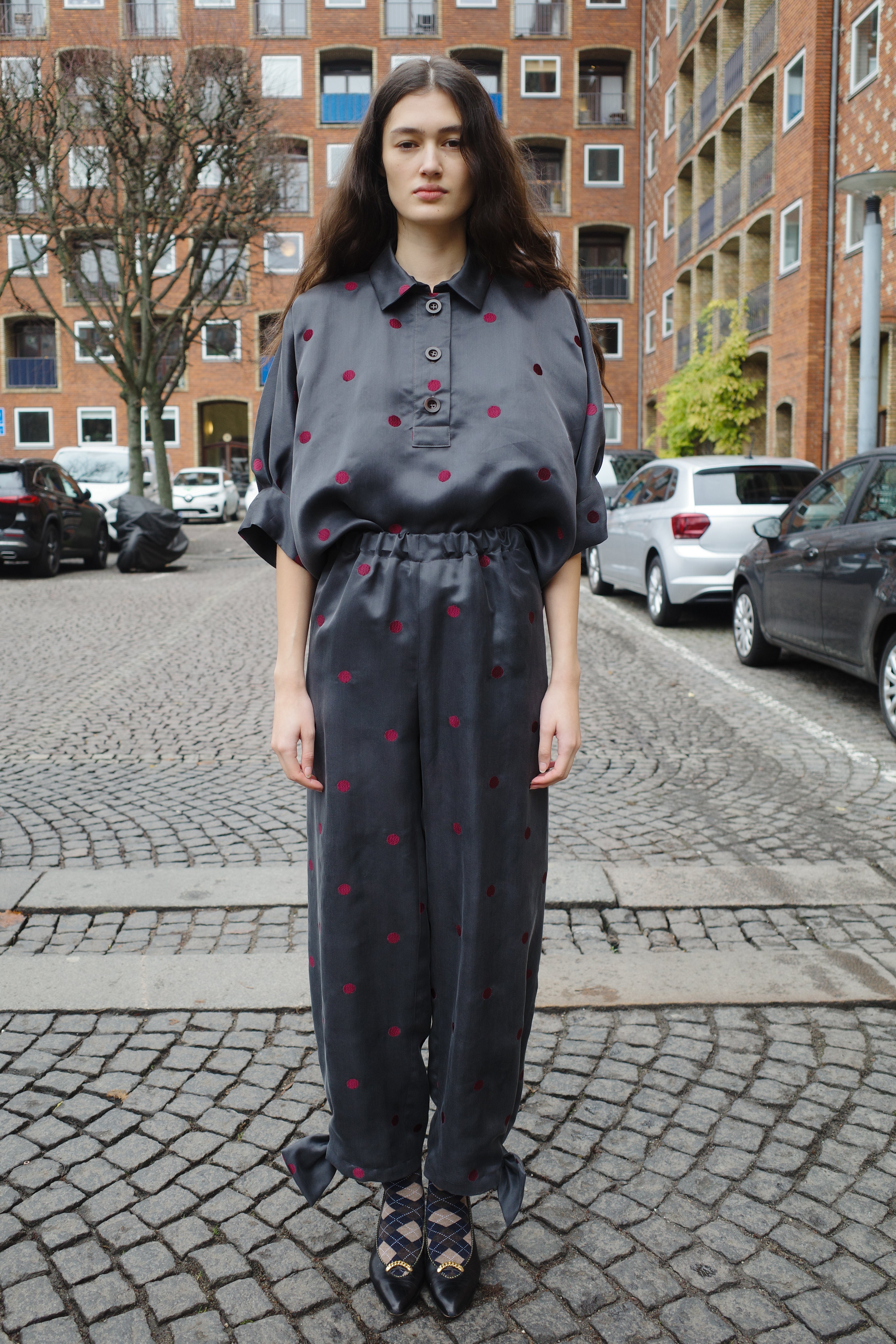 Lisbeth Blouse - dot silk