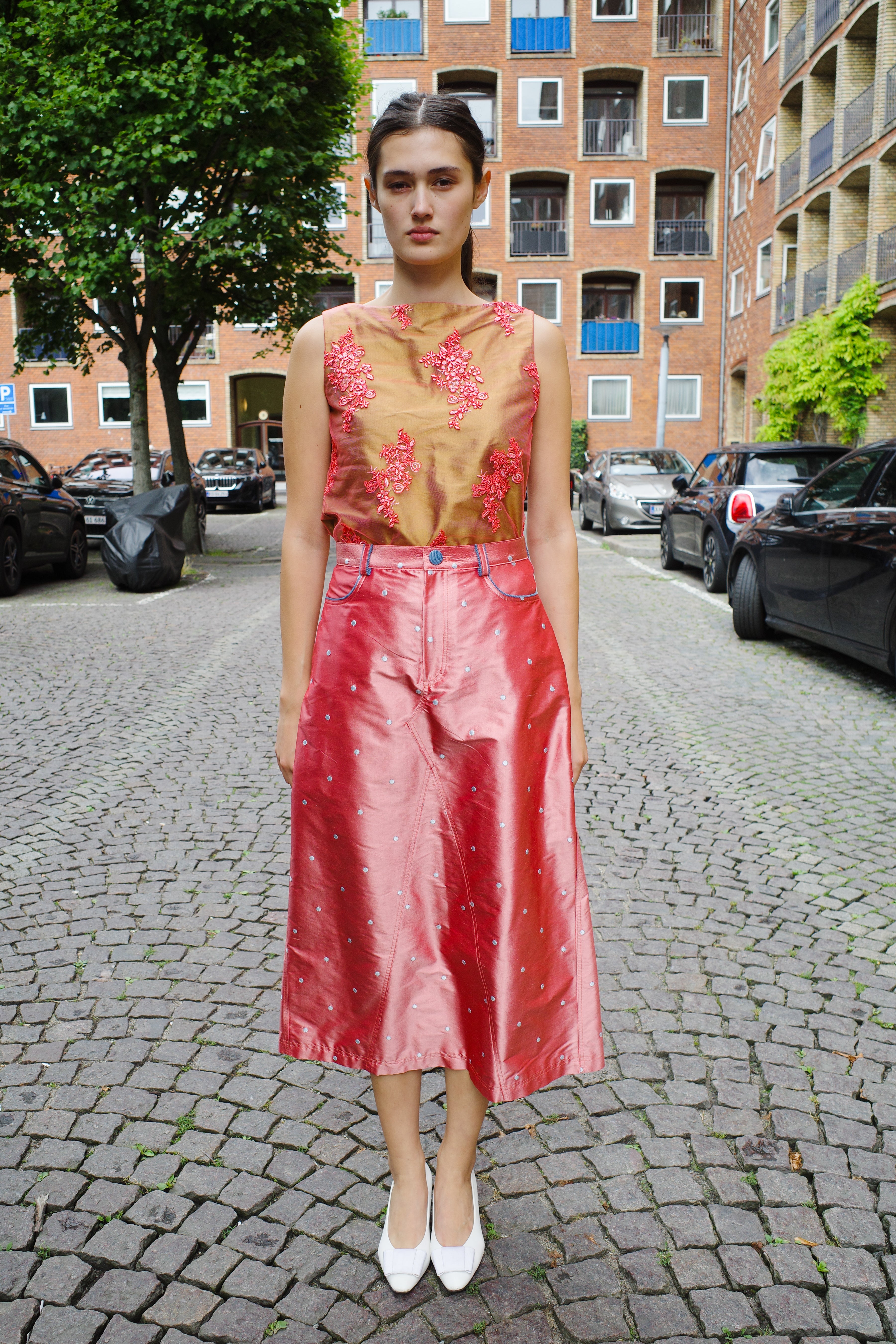 Nunu long skirt silk