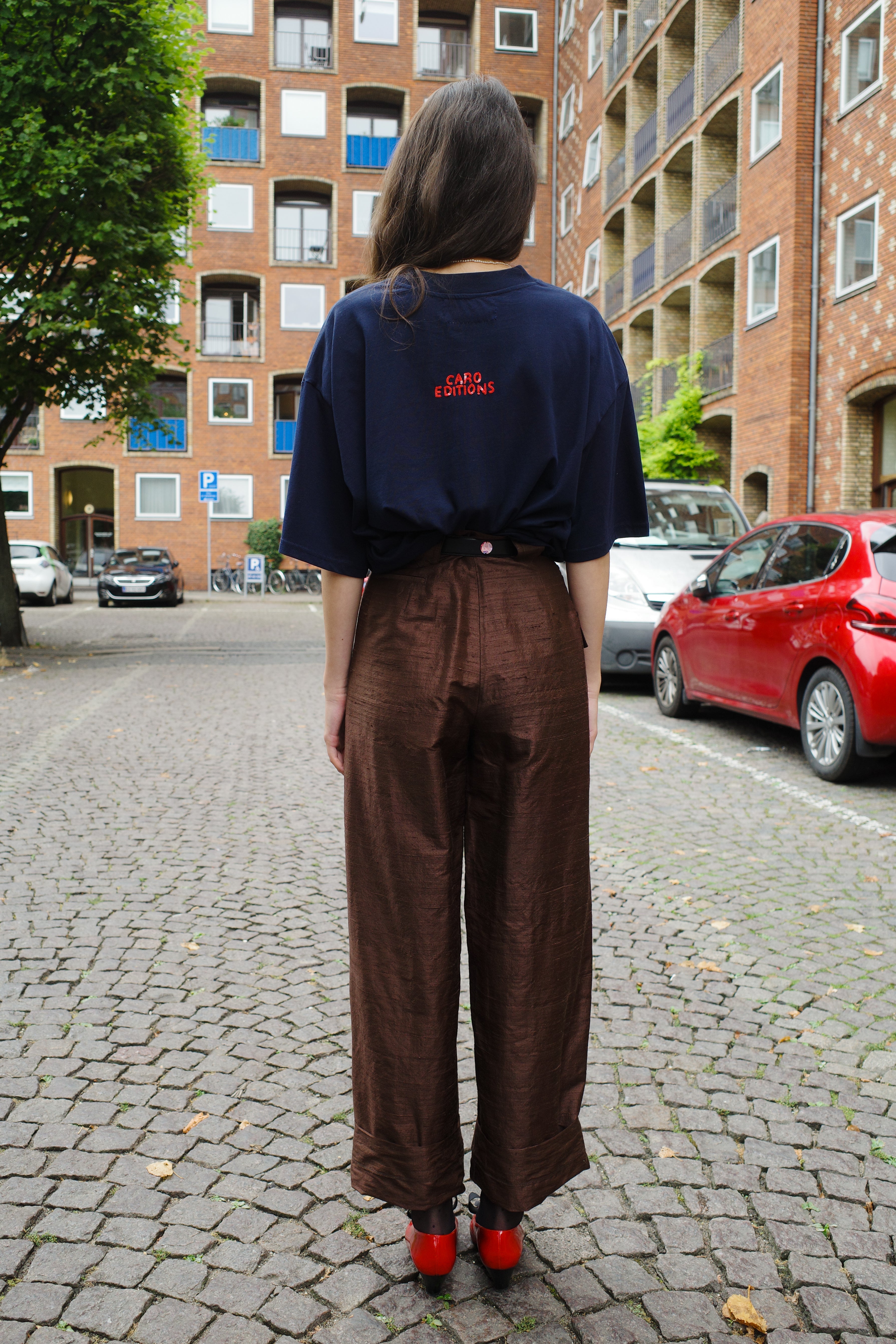 Beatrice Pants brown silk